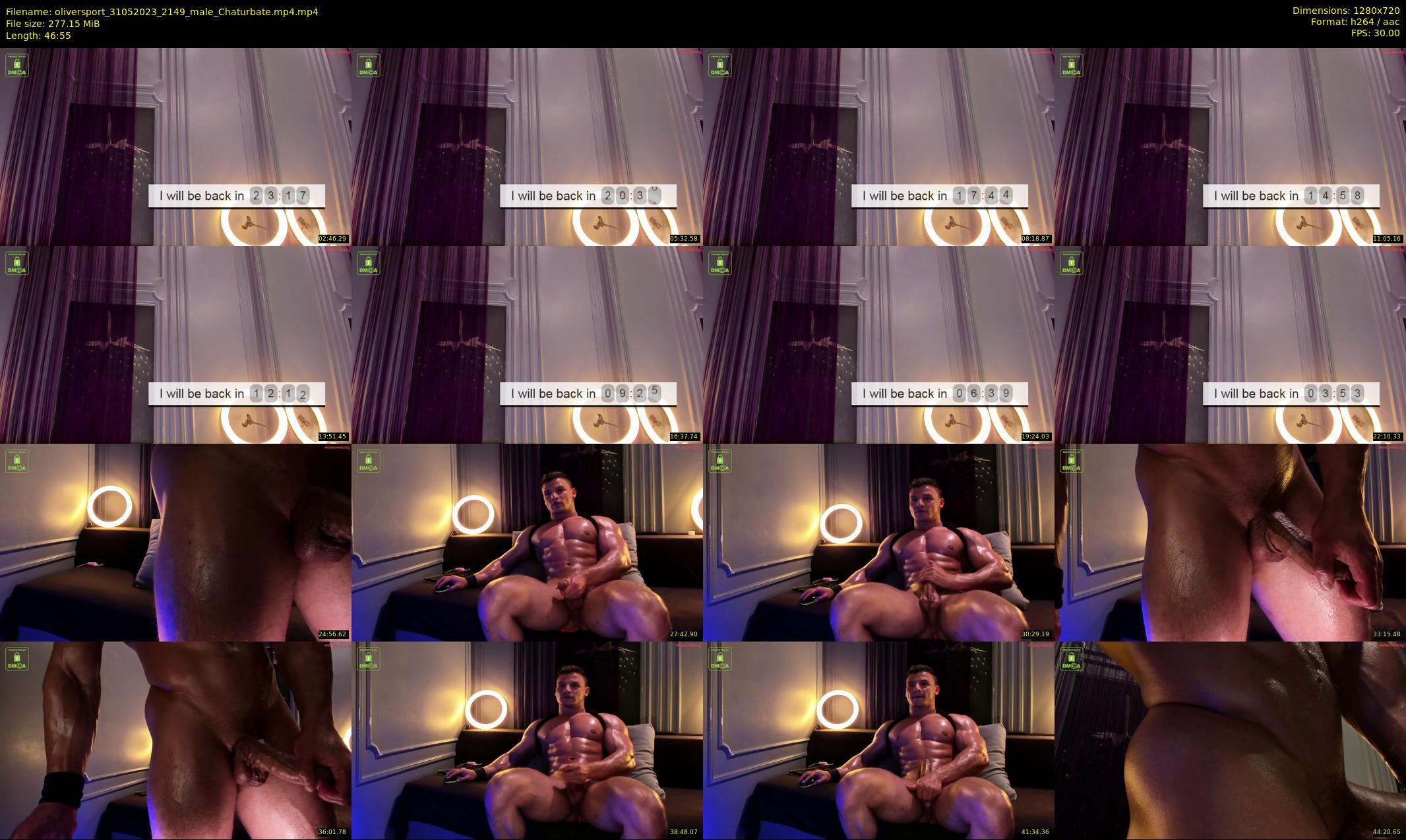 oliversport — 47 minute Chaturbate male cam show recording, 720p, May 31, 2023