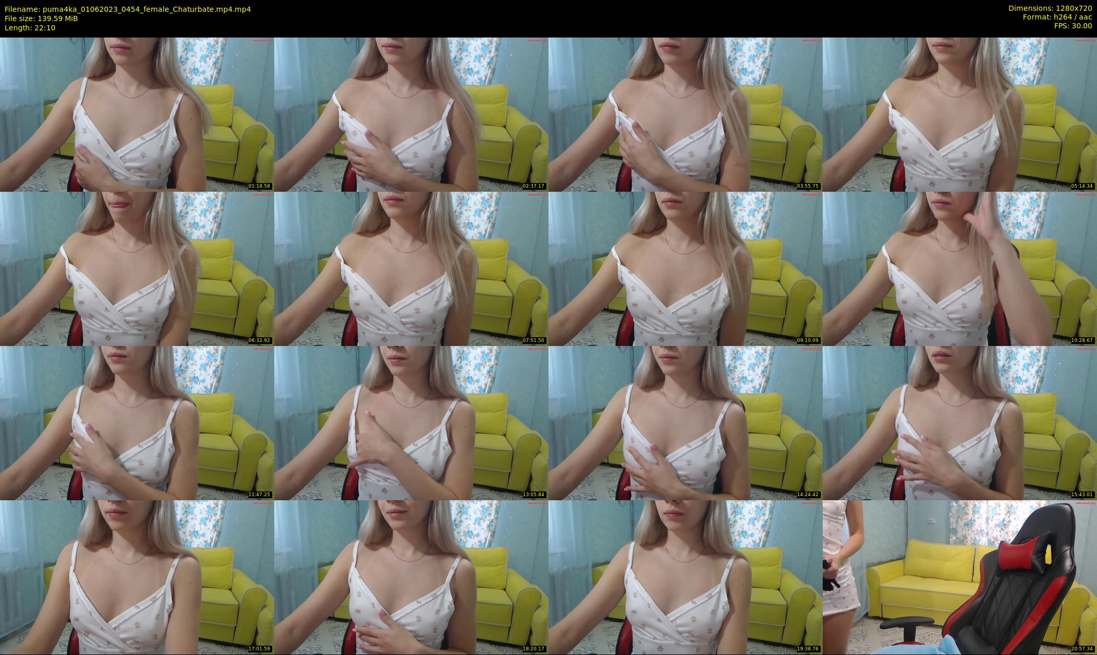 puma4ka — 23 minute Chaturbate female cam show recording, 720p, Jun 1, 2023