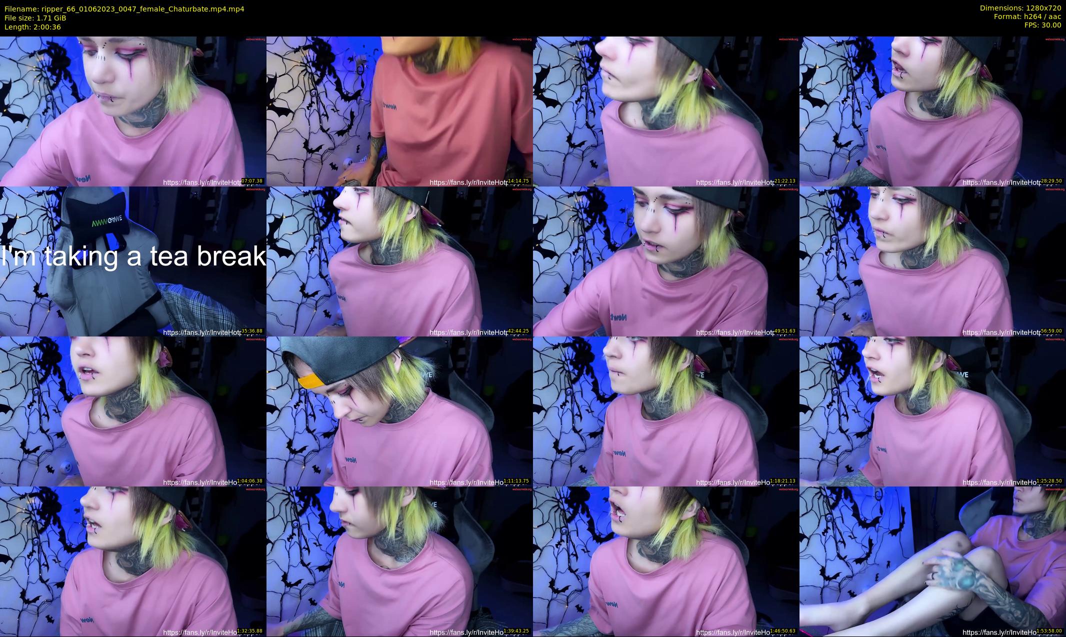 ripper_66 — 121 minute Chaturbate female cam show recording, 720p, Jun 1, 2023