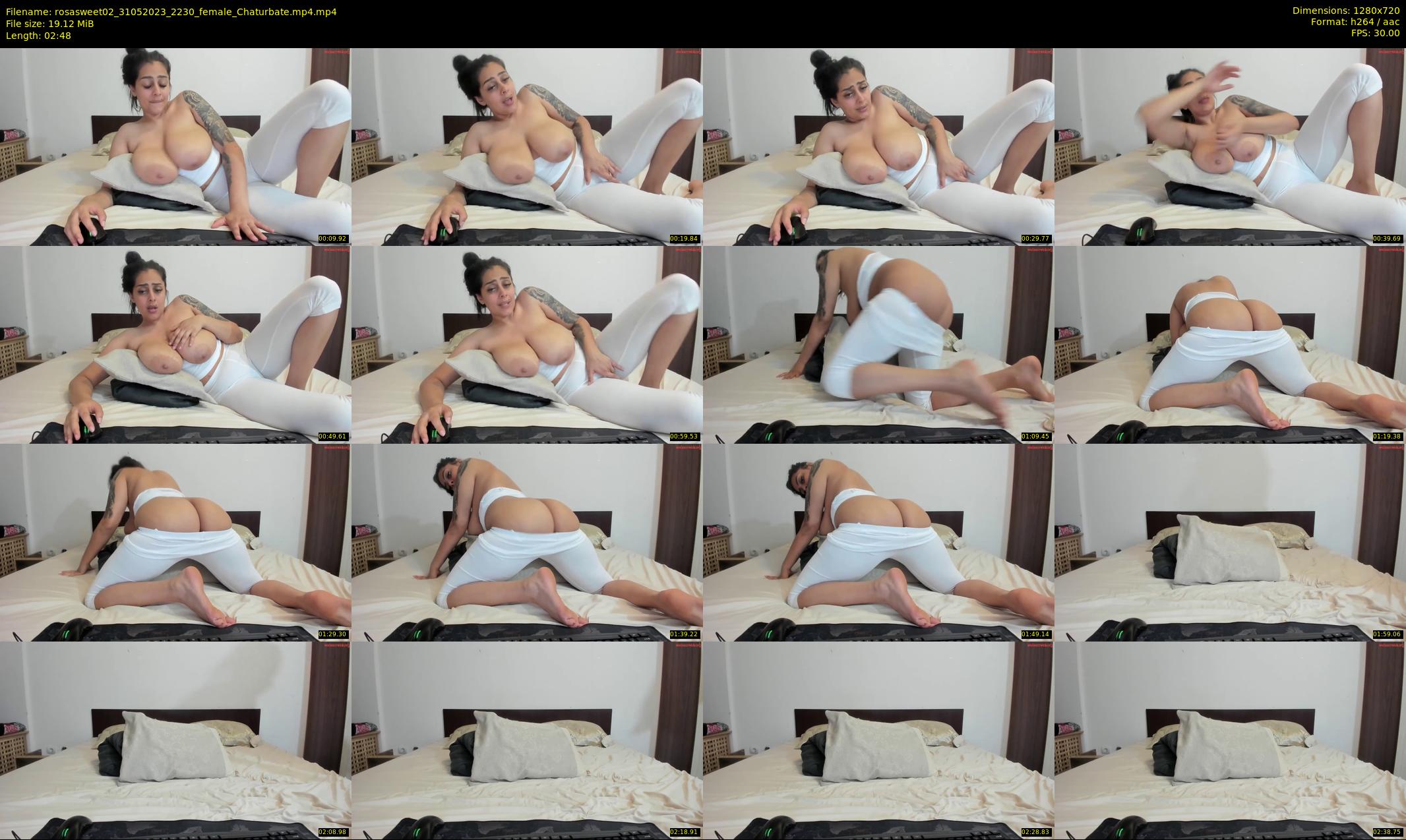 rosasweet02 — 3 minute Chaturbate female cam show recording, 720p, May 31, 2023