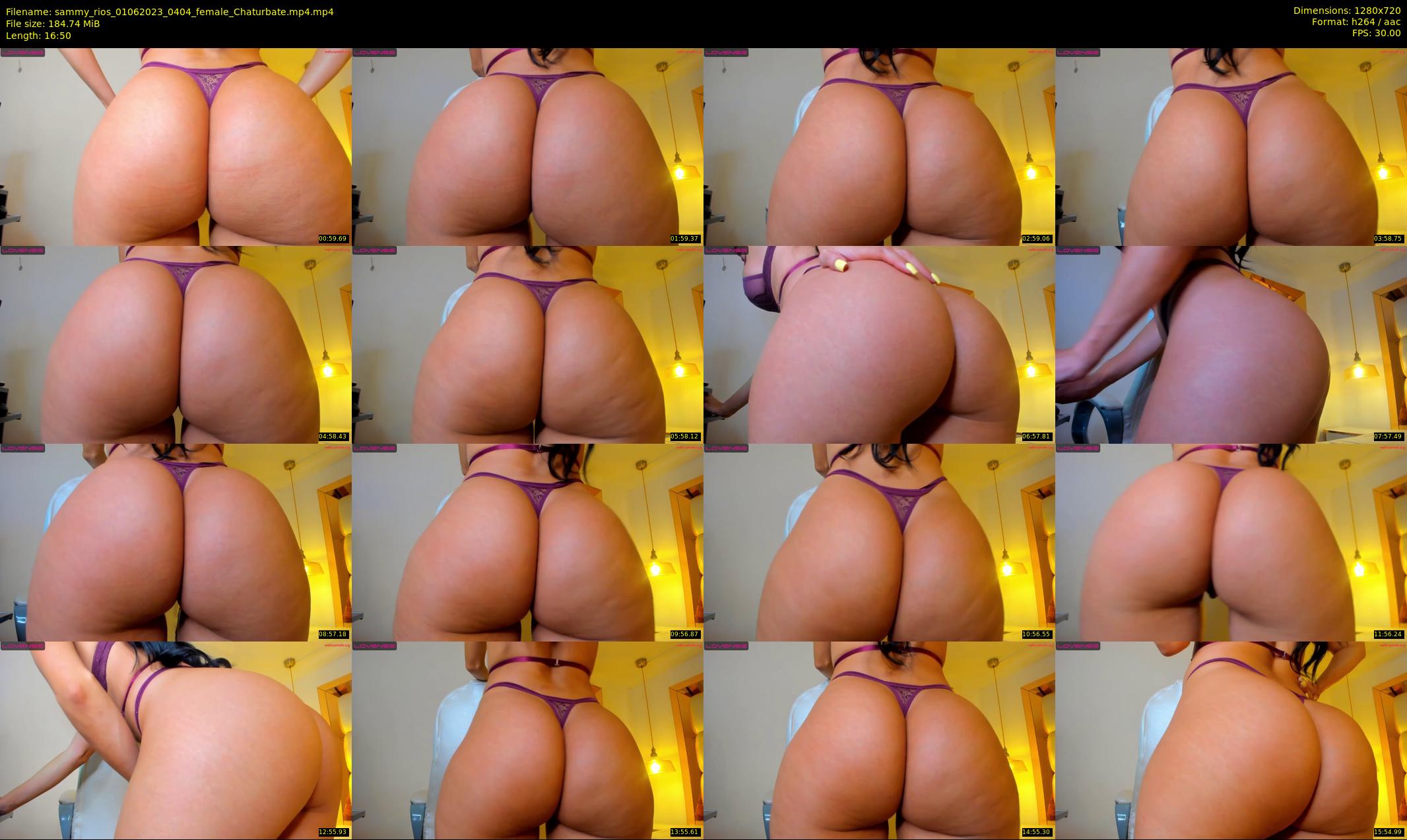 sammy_rios — 17 minute Chaturbate female cam show recording, 720p, Jun 1, 2023
