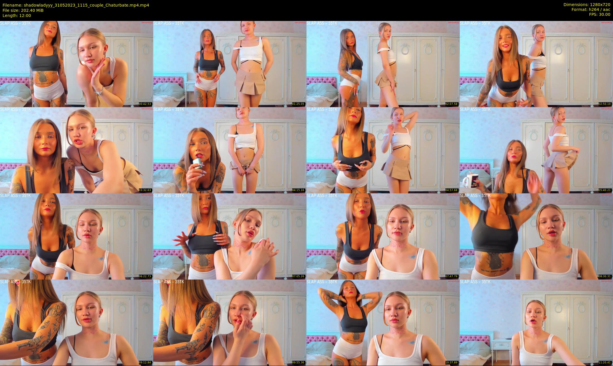 shadowladyyy — 12 minute Chaturbate couple cam show recording, 720p, May 31, 2023