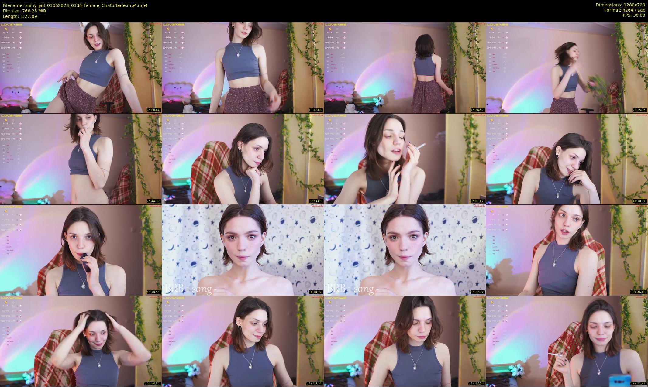 shiny_jail — 88 minute Chaturbate female cam show recording, 720p, Jun 1, 2023