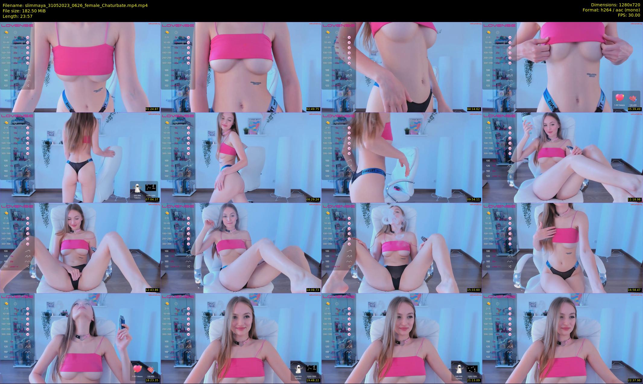 slimmaya — 24 minute Chaturbate female cam show recording, 720p, May 31, 2023