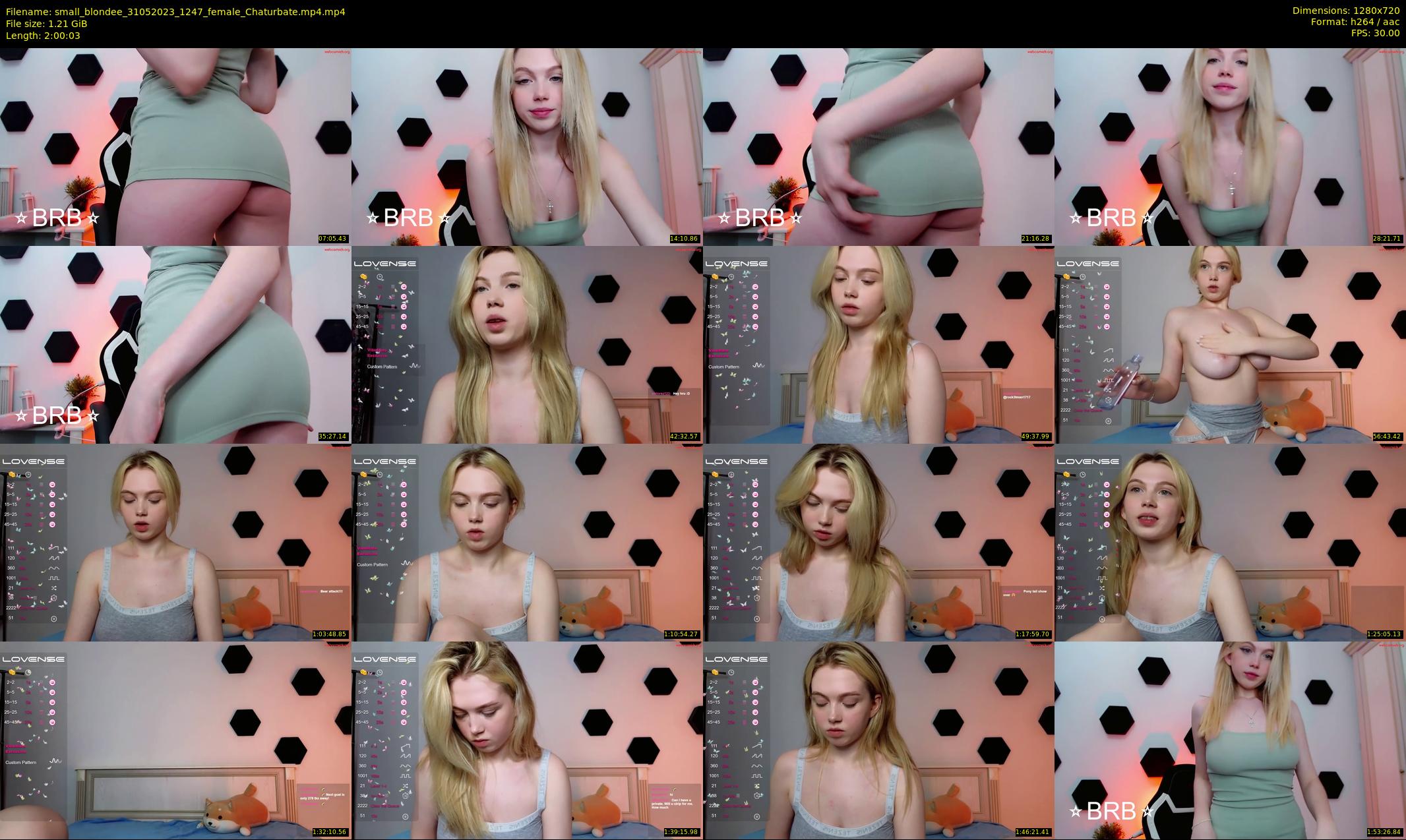 small_blondee — 121 minute Chaturbate female cam show recording, 720p, May 31, 2023
