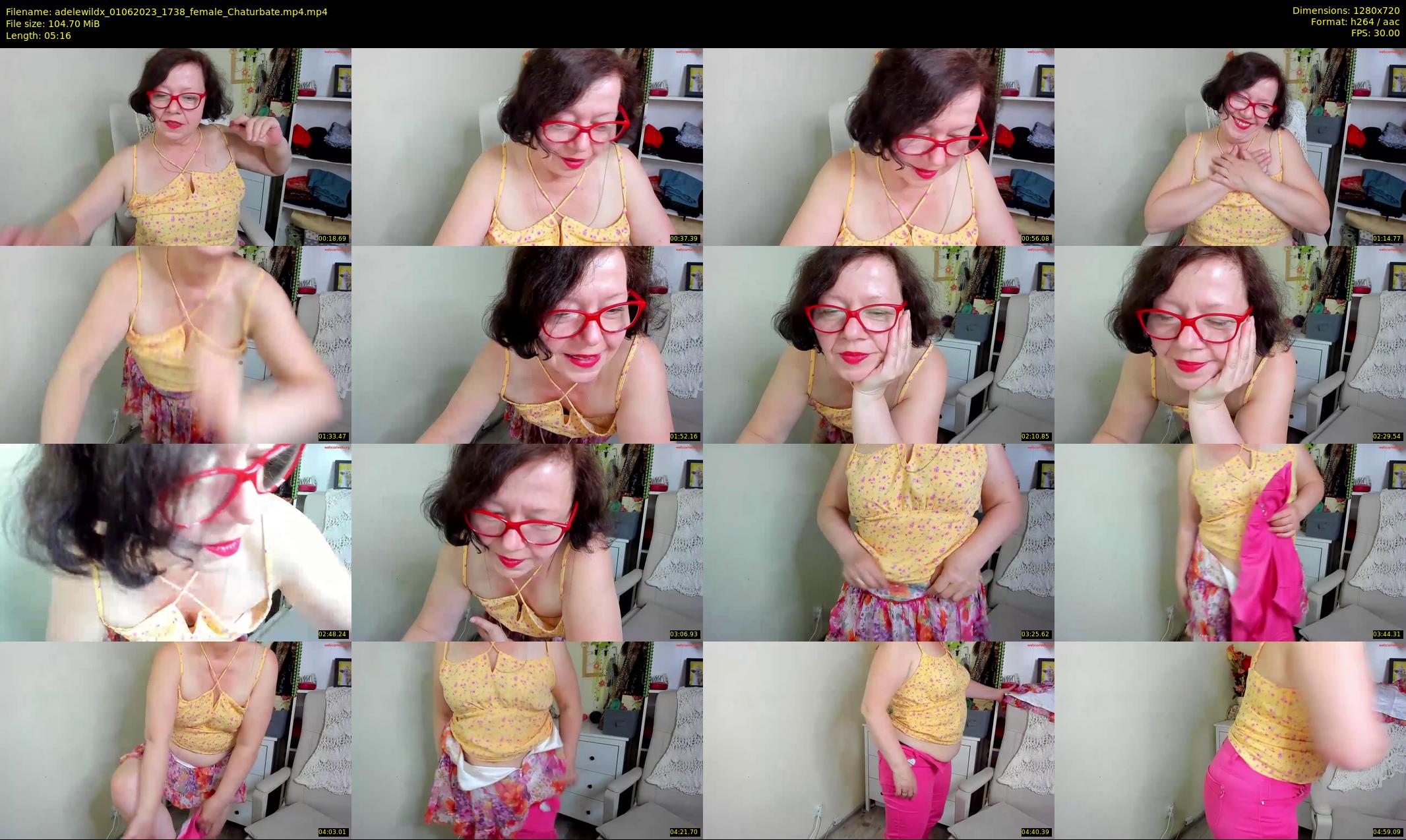adelewildx — 6 minute Chaturbate female cam show recording, 720p, Jun 1, 2023