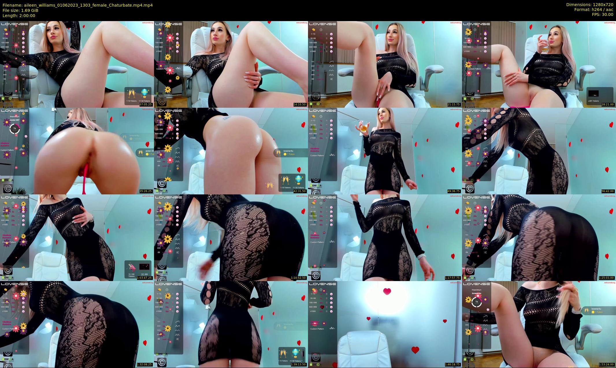 aileen_williams — 120 minute Chaturbate female cam show recording, 720p, Jun 1, 2023