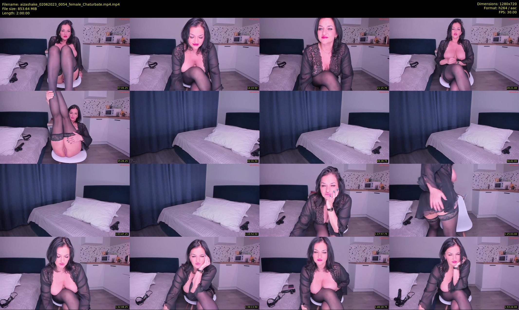 aizashake — 120 minute Chaturbate female cam show recording, 720p, Jun 2, 2023