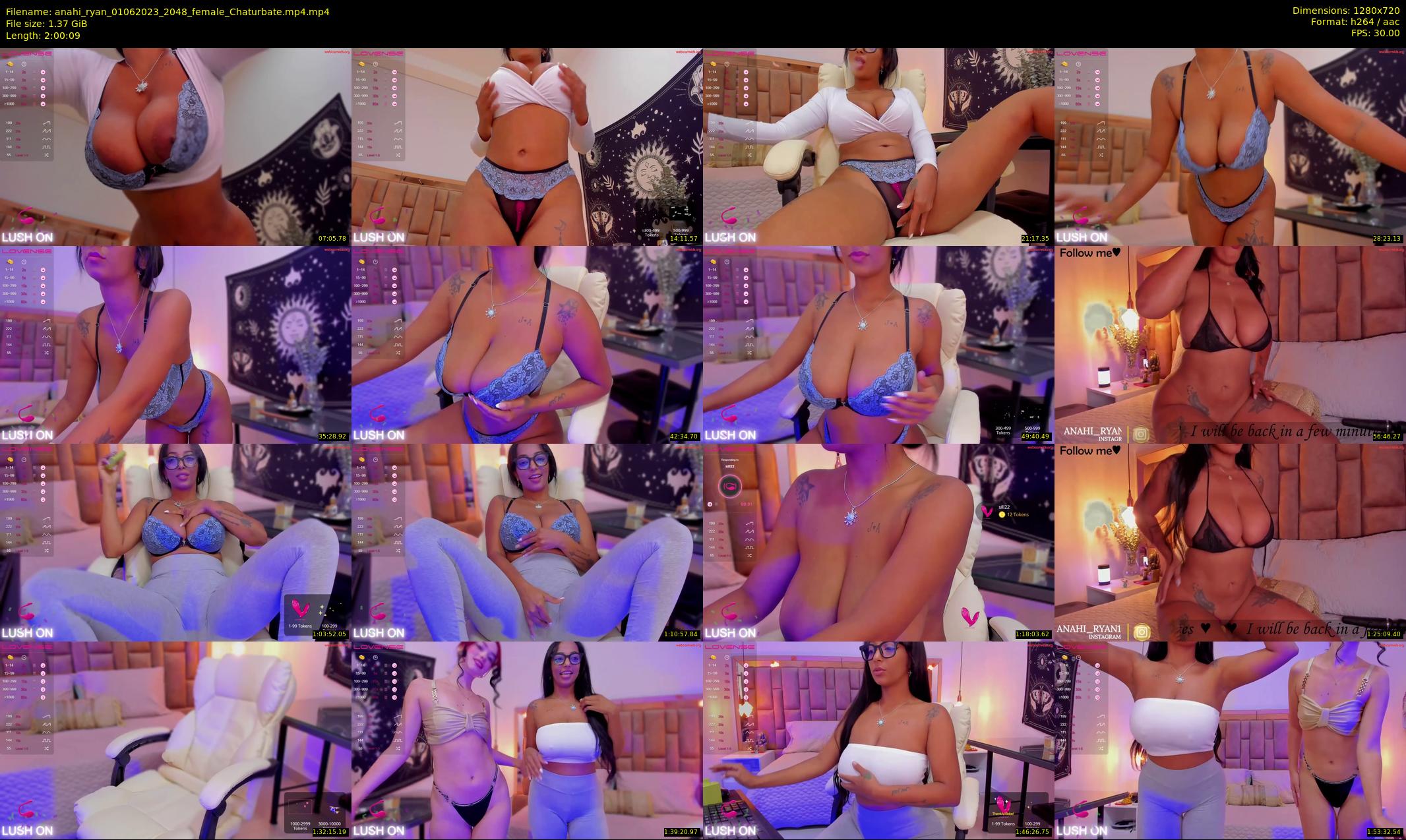 anahi_ryan — 121 minute Chaturbate female cam show recording, 720p, Jun 1, 2023
