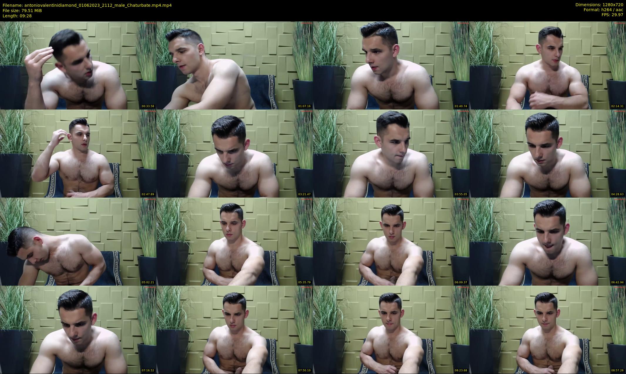 antoniovalentinidiamond — 10 minute Chaturbate male cam show recording, 720p, Jun 1, 2023