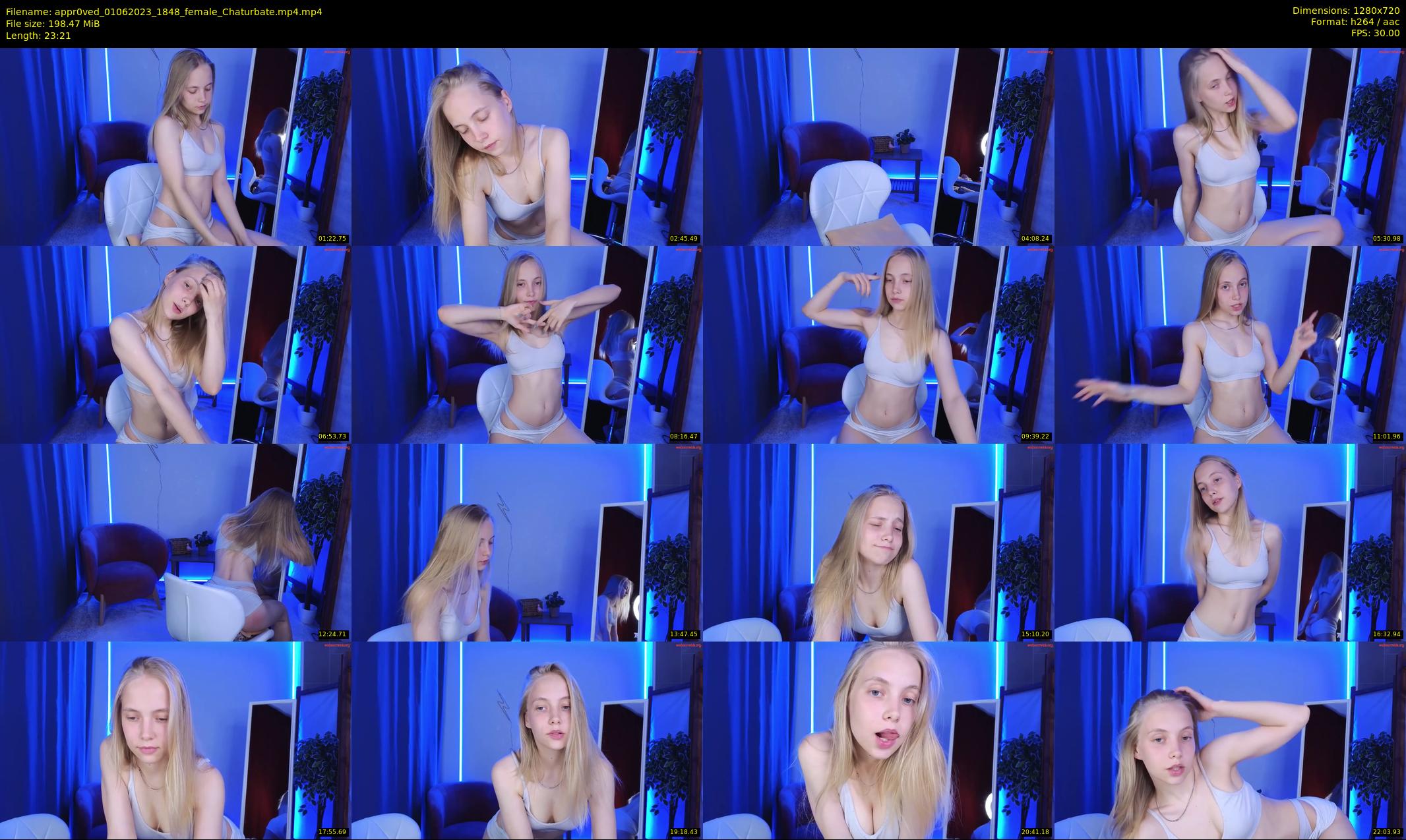 appr0ved — 24 minute Chaturbate female cam show recording, 720p, Jun 1, 2023