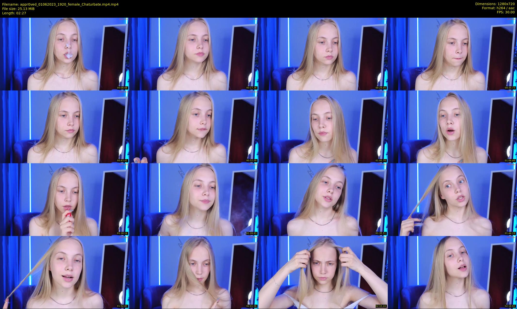 appr0ved — 3 minute Chaturbate female cam show recording, 720p, Jun 1, 2023
