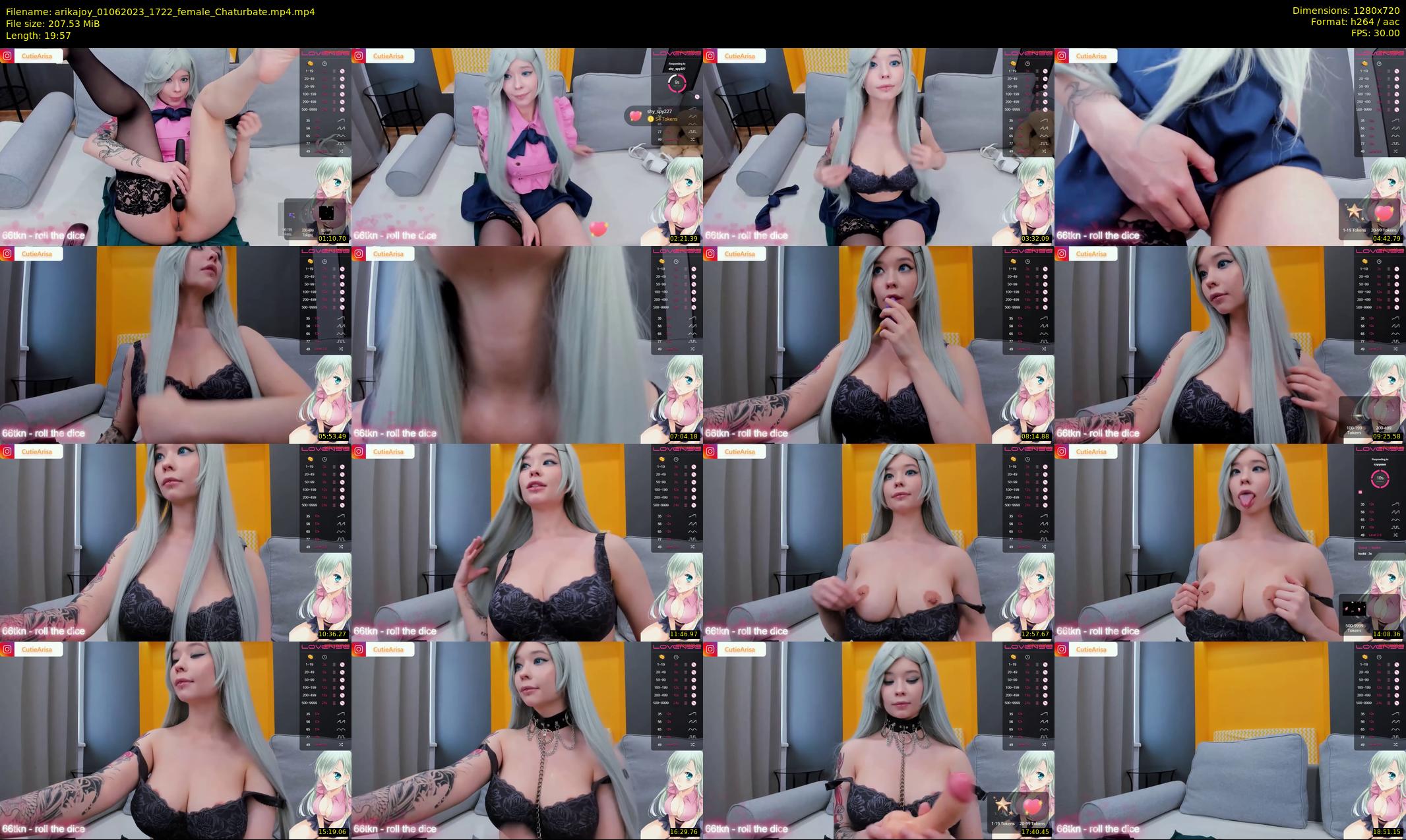 arikajoy — 20 minute Chaturbate female cam show recording, 720p, Jun 1, 2023