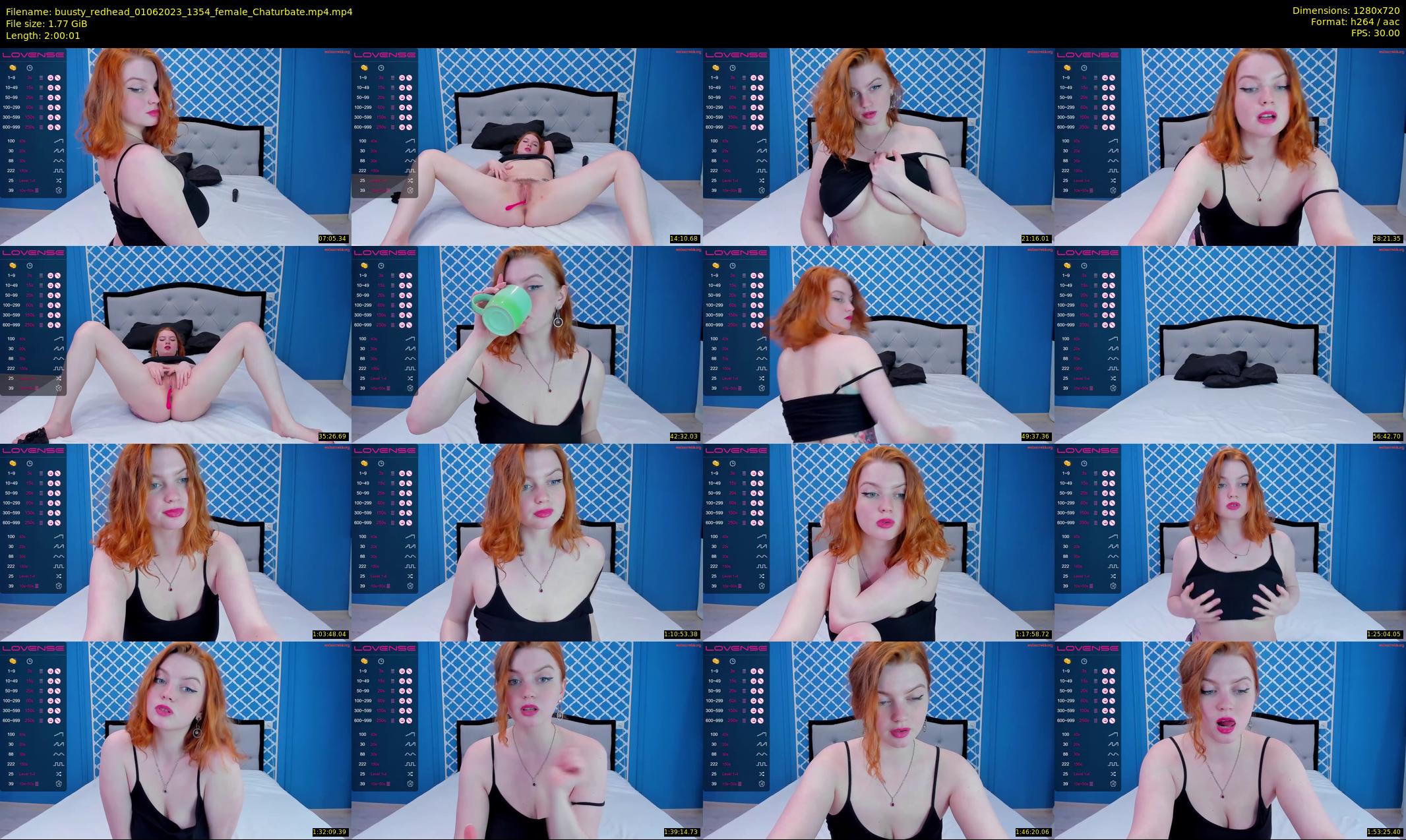 buusty_redhead — 121 minute Chaturbate female cam show recording, 720p, Jun 1, 2023