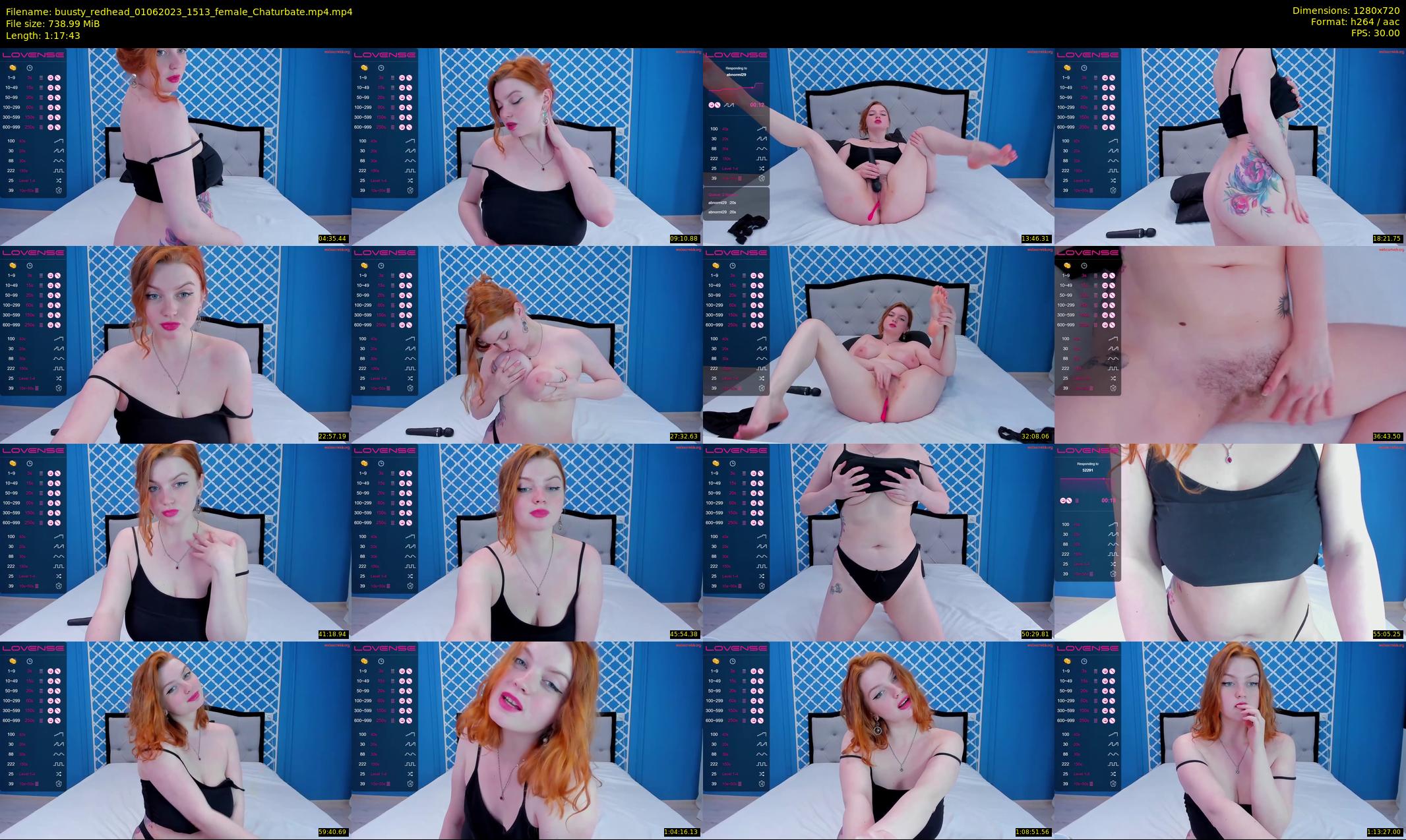 buusty_redhead — 78 minute Chaturbate female cam show recording, 720p, Jun 1, 2023