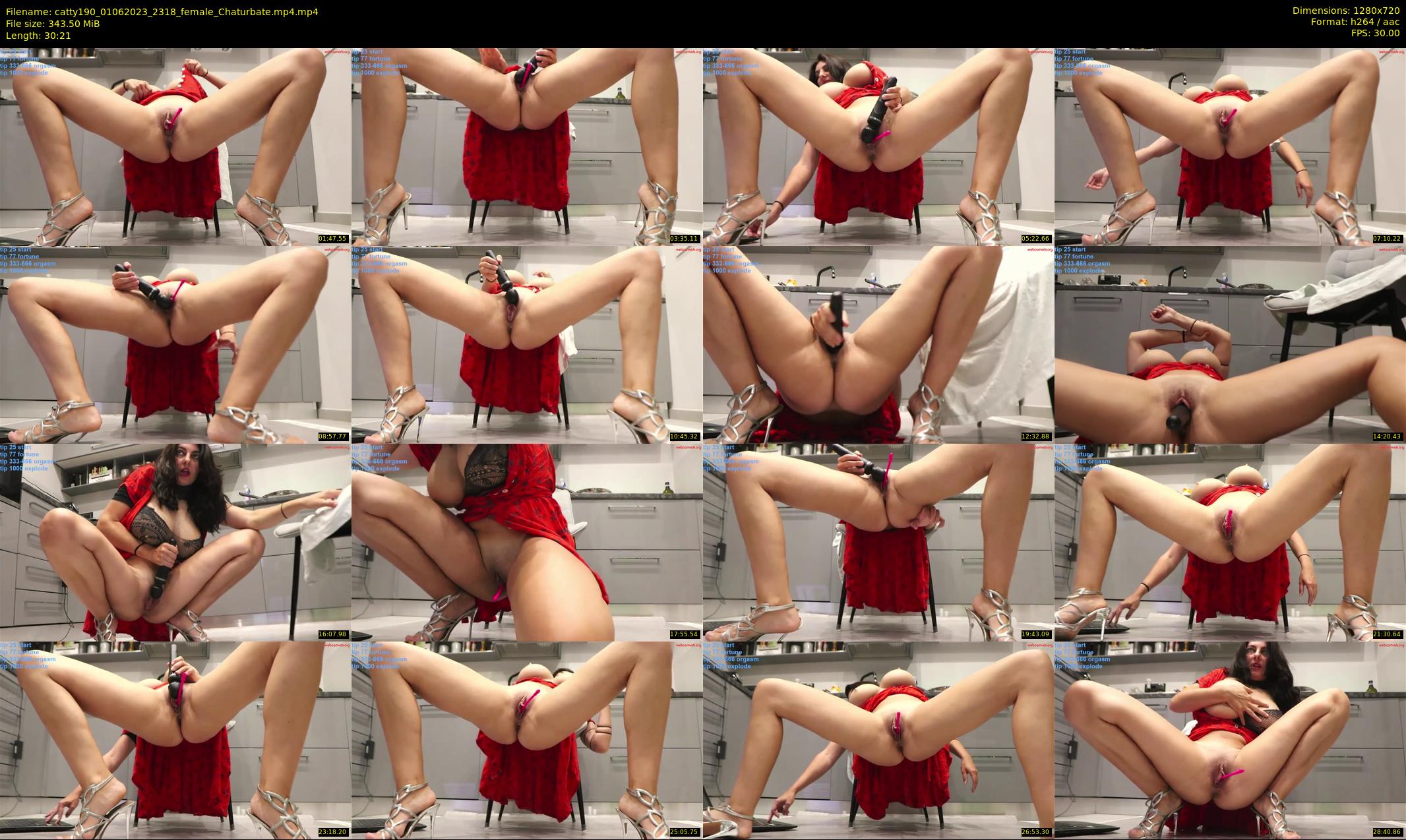 catty190 — 31 minute Chaturbate female cam show recording, 720p, Jun 1, 2023