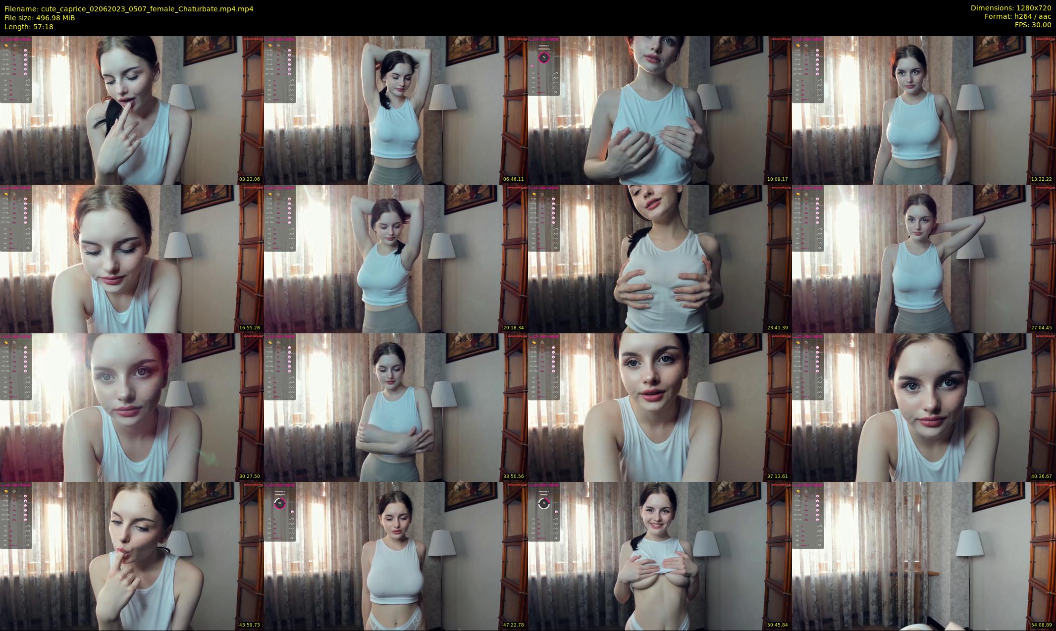 cute_caprice — 58 minute Chaturbate female cam show recording, 720p, Jun 2, 2023