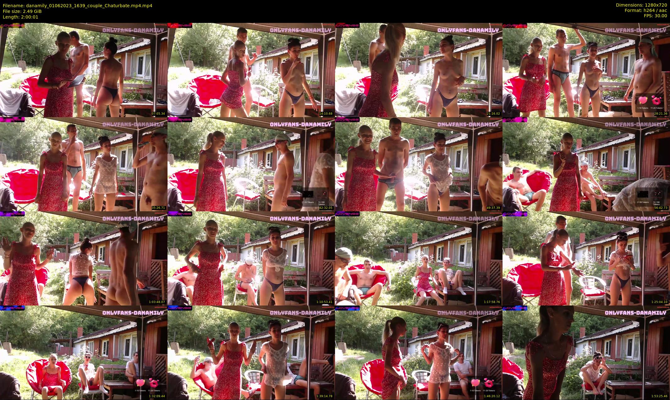 danamily — 121 minute Chaturbate female cam show recording, 720p, Jun 1, 2023