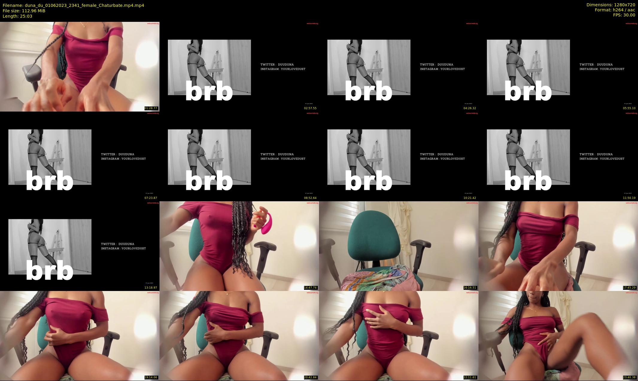 duna_du — 26 minute Chaturbate female cam show recording, 720p, Jun 1, 2023
