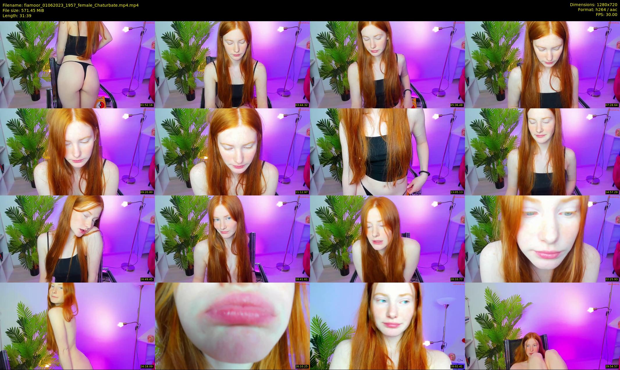 fiamoor — 32 minute Chaturbate female cam show recording, 720p, Jun 1, 2023