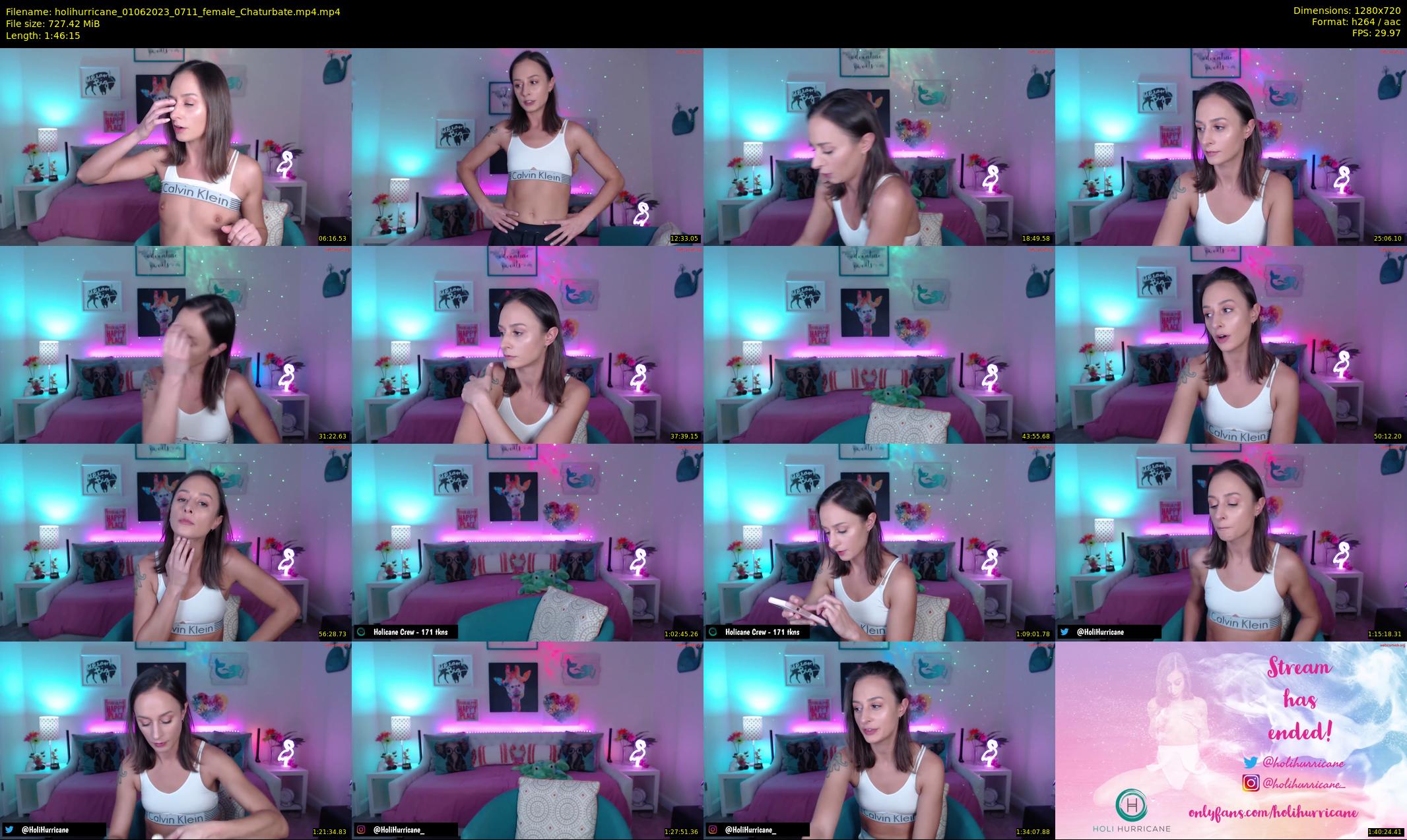 holihurricane — 107 minute Chaturbate female cam show recording, 720p, Jun 1, 2023