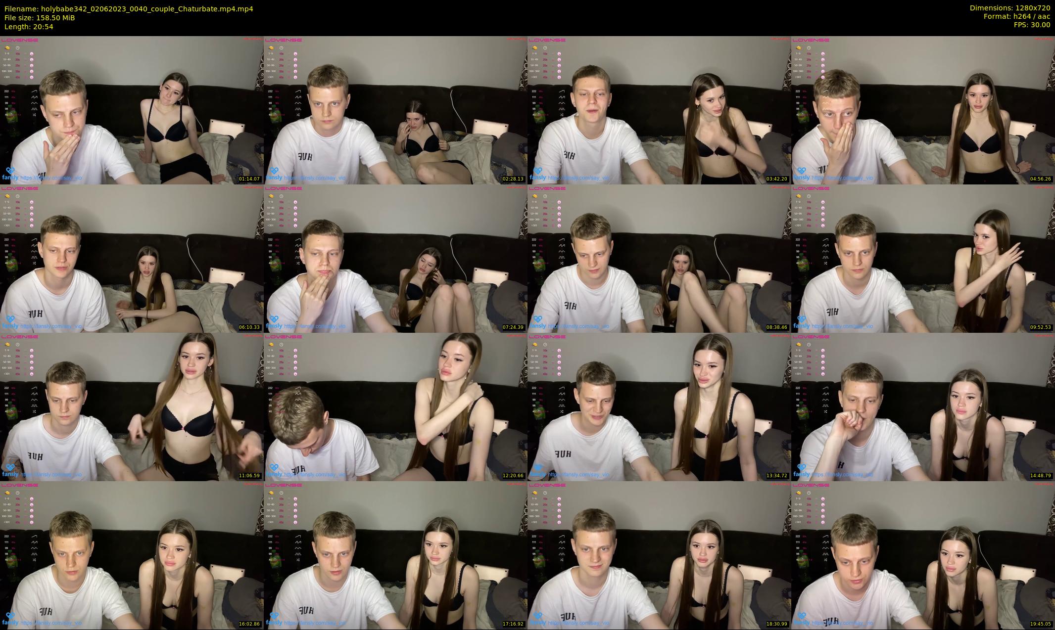 holybabe342 — 21 minute Chaturbate couple cam show recording, 720p, Jun 2, 2023