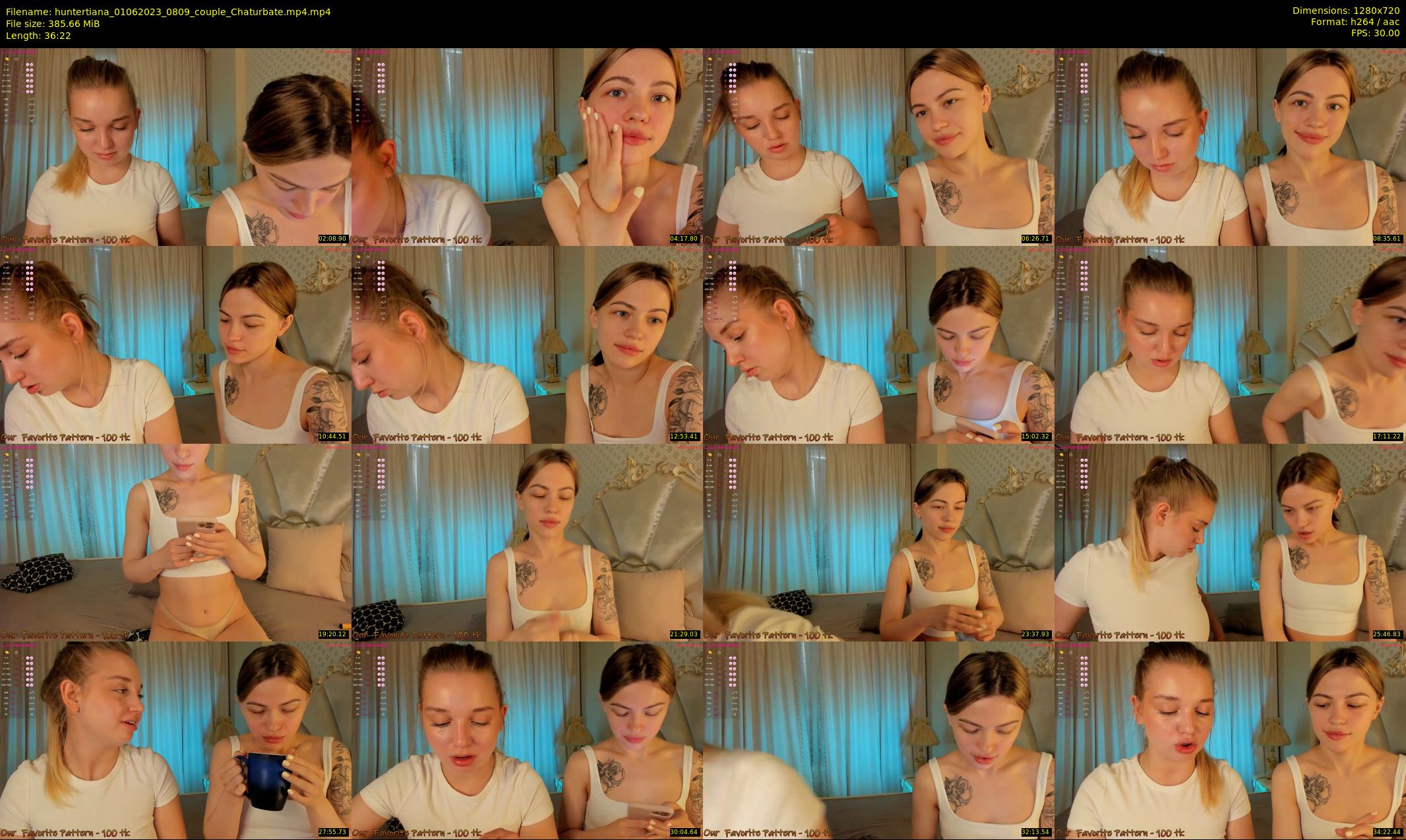 huntertiana — 37 minute Chaturbate female cam show recording, 720p, Jun 1, 2023