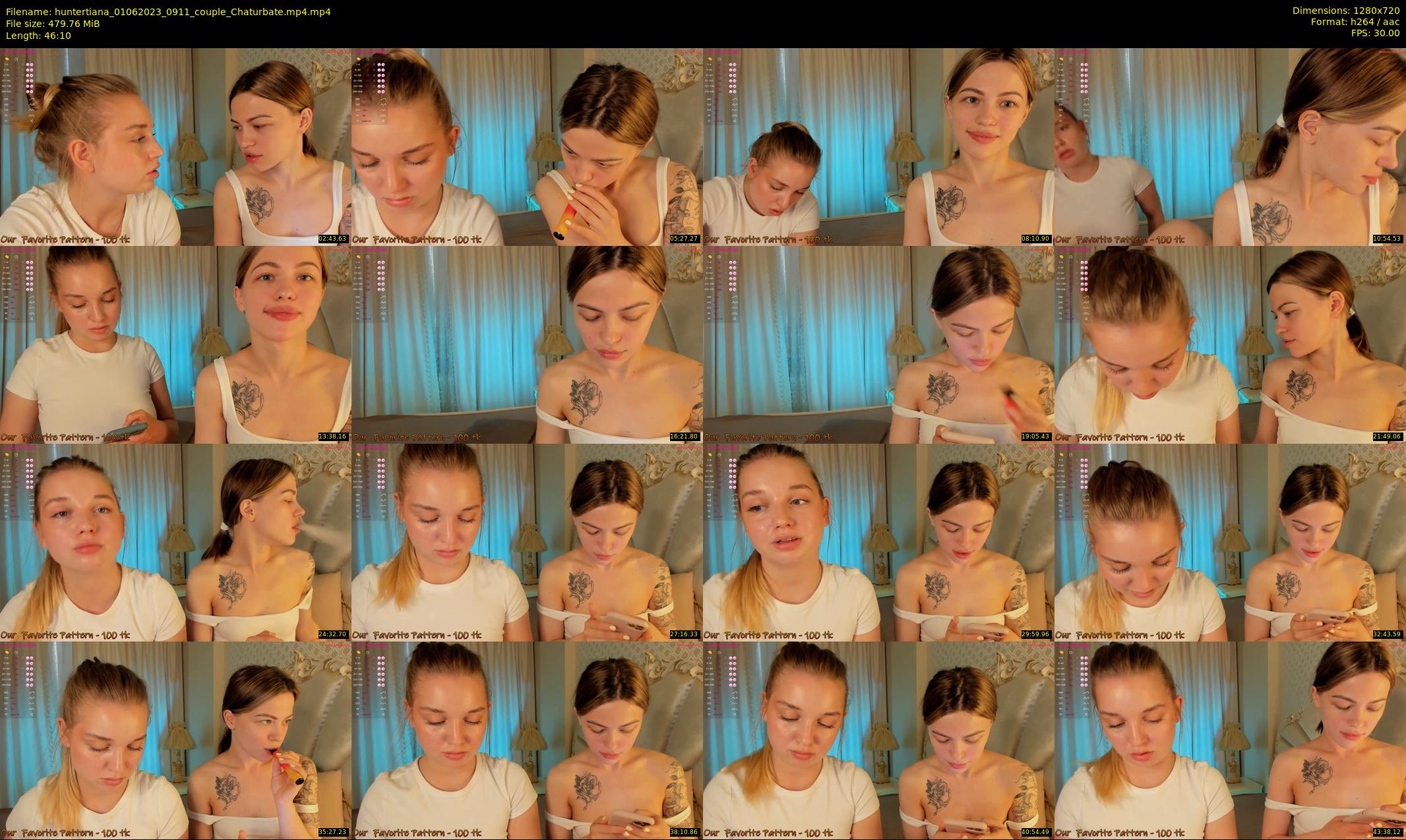 huntertiana — 47 minute Chaturbate female cam show recording, 720p, Jun 1, 2023