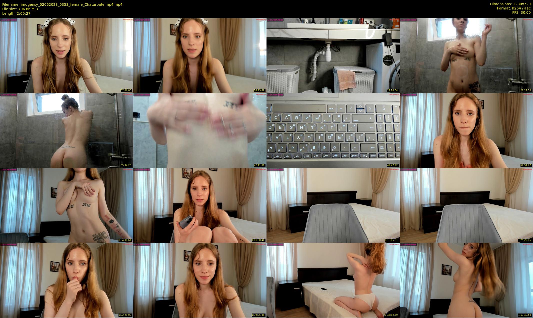 imogensy — 121 minute Chaturbate female cam show recording, 720p, Jun 2, 2023