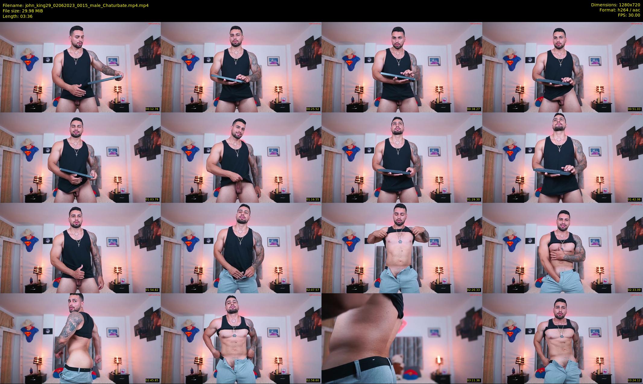 john_king29 — 4 minute Chaturbate male cam show recording, 720p, Jun 2, 2023