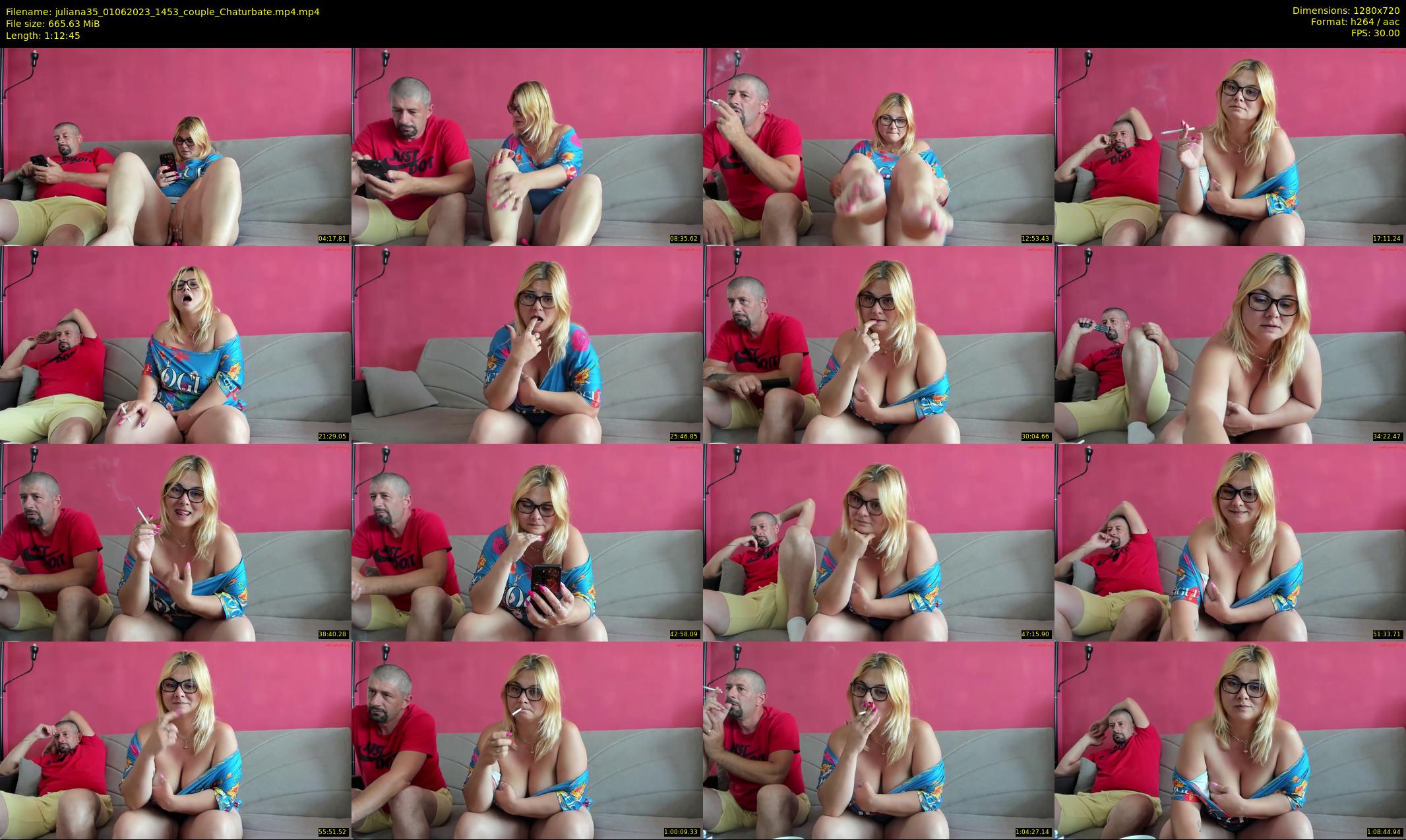 juliana35 — 73 minute Chaturbate couple cam show recording, 720p, Jun 1, 2023