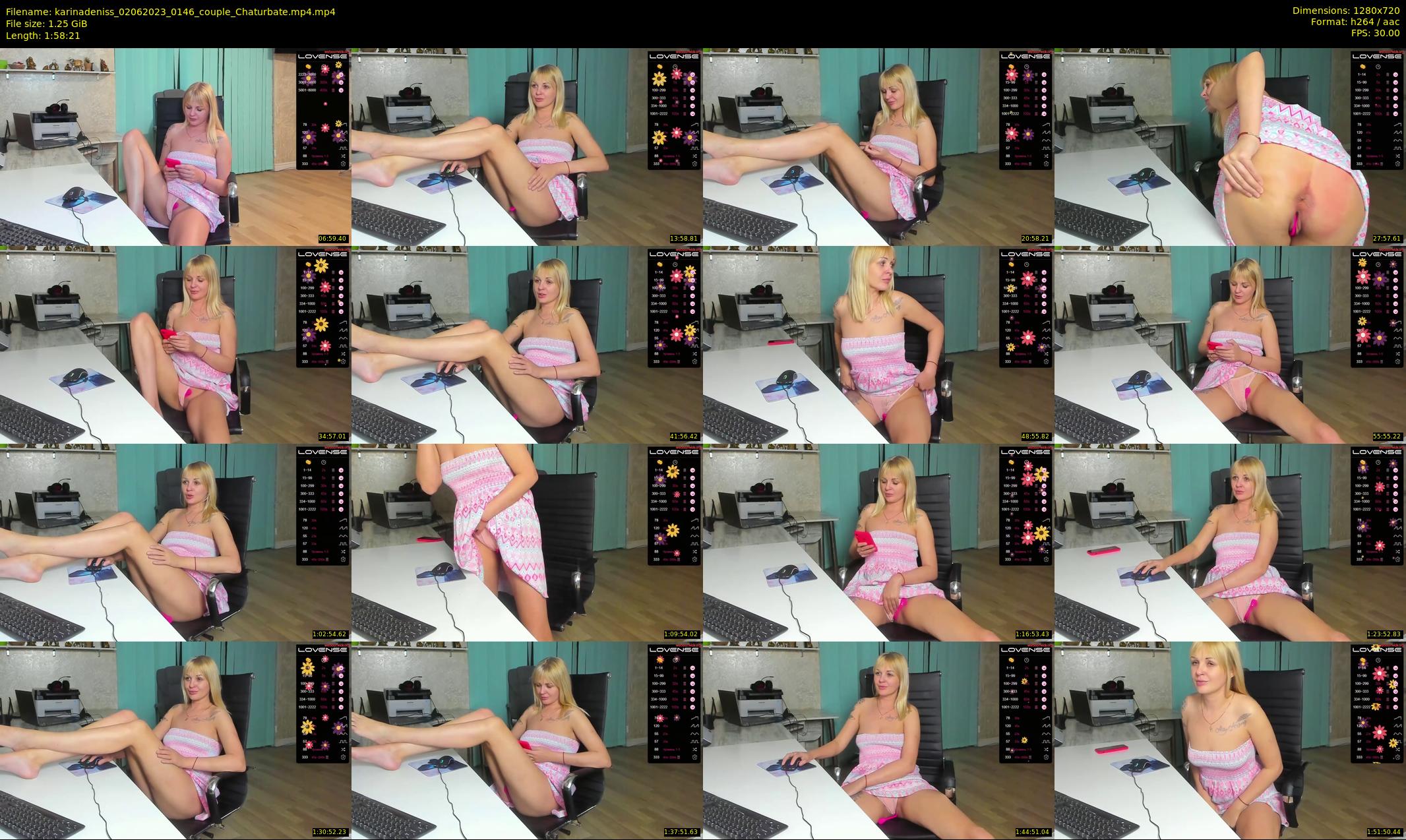 karinadeniss — 119 minute Chaturbate couple cam show recording, 720p, Jun 2, 2023