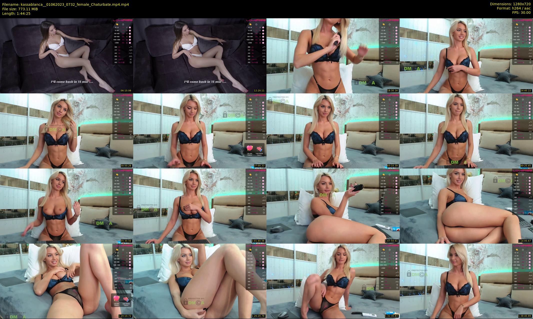kassablanca_ — 105 minute Chaturbate female cam show recording, 720p, Jun 1, 2023