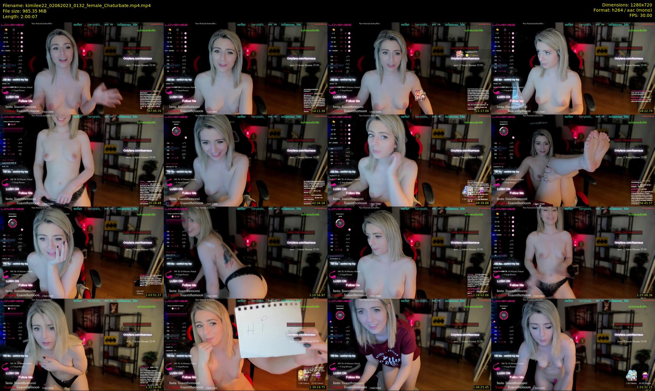 kimilee22 — 121 minute Chaturbate female cam show recording, 720p, Jun 2, 2023
