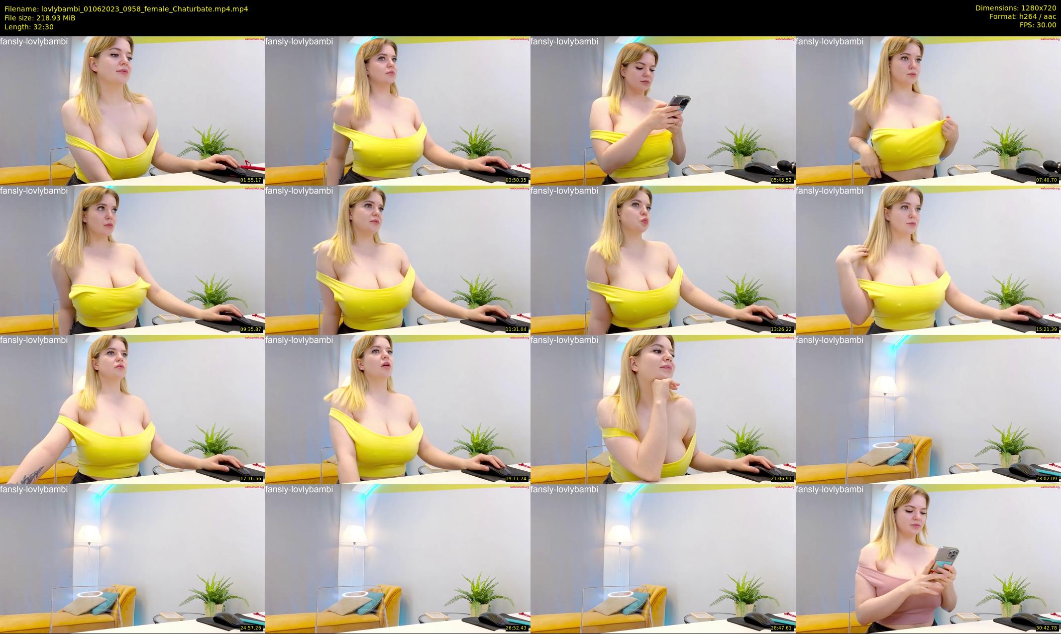 lovlybambi — 33 minute Chaturbate female cam show recording, 720p, Jun 1, 2023