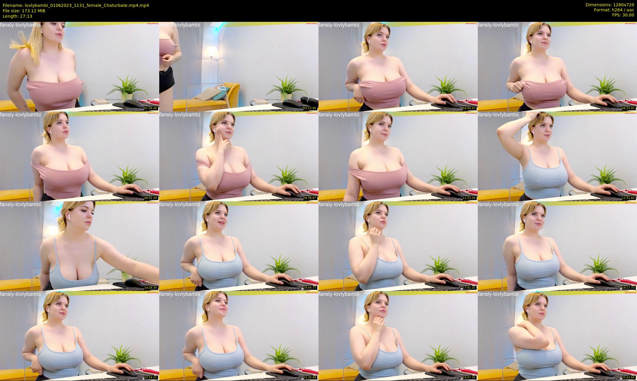 lovlybambi — 28 minute Chaturbate female cam show recording, 720p, Jun 1, 2023