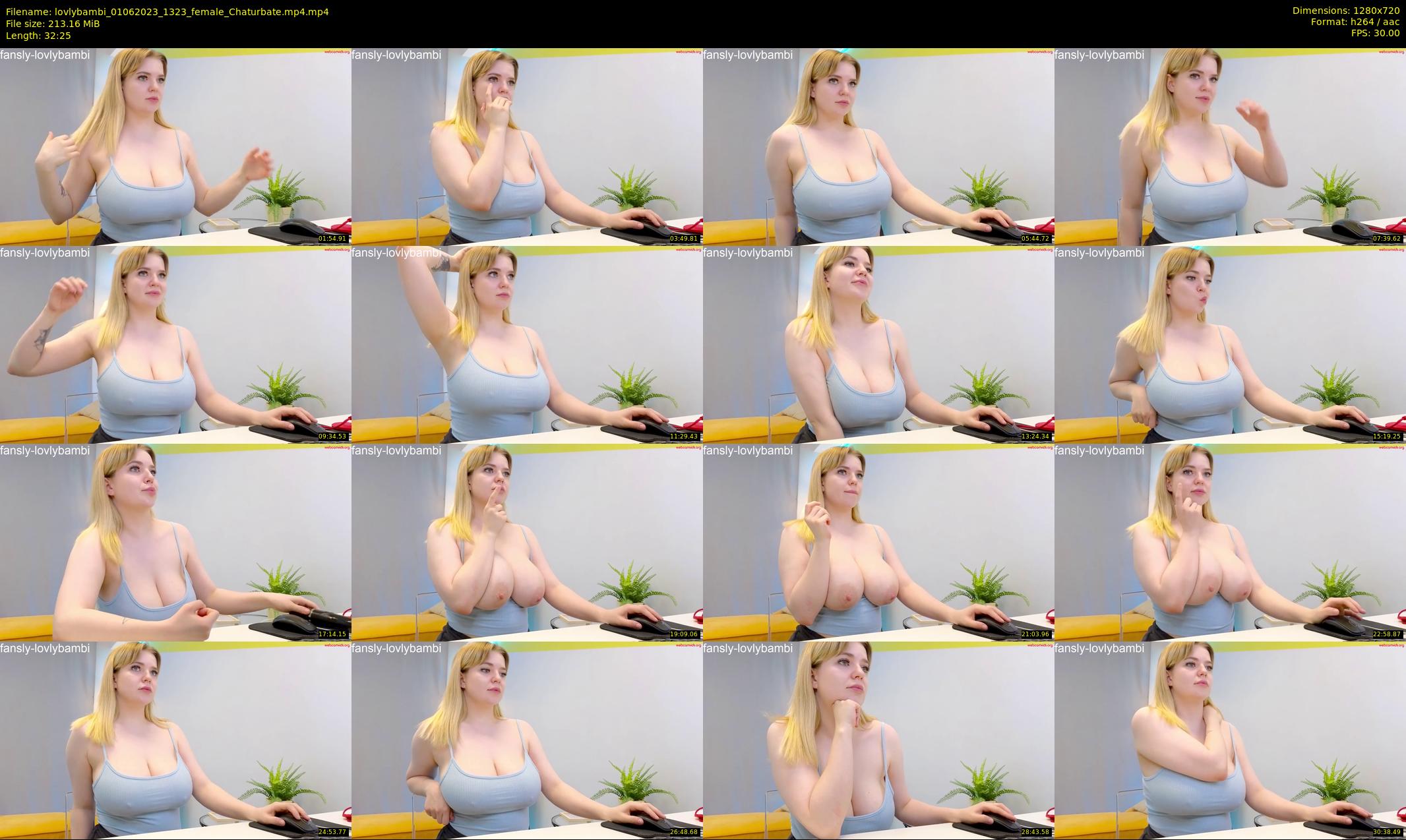 lovlybambi — 33 minute Chaturbate female cam show recording, 720p, Jun 1, 2023