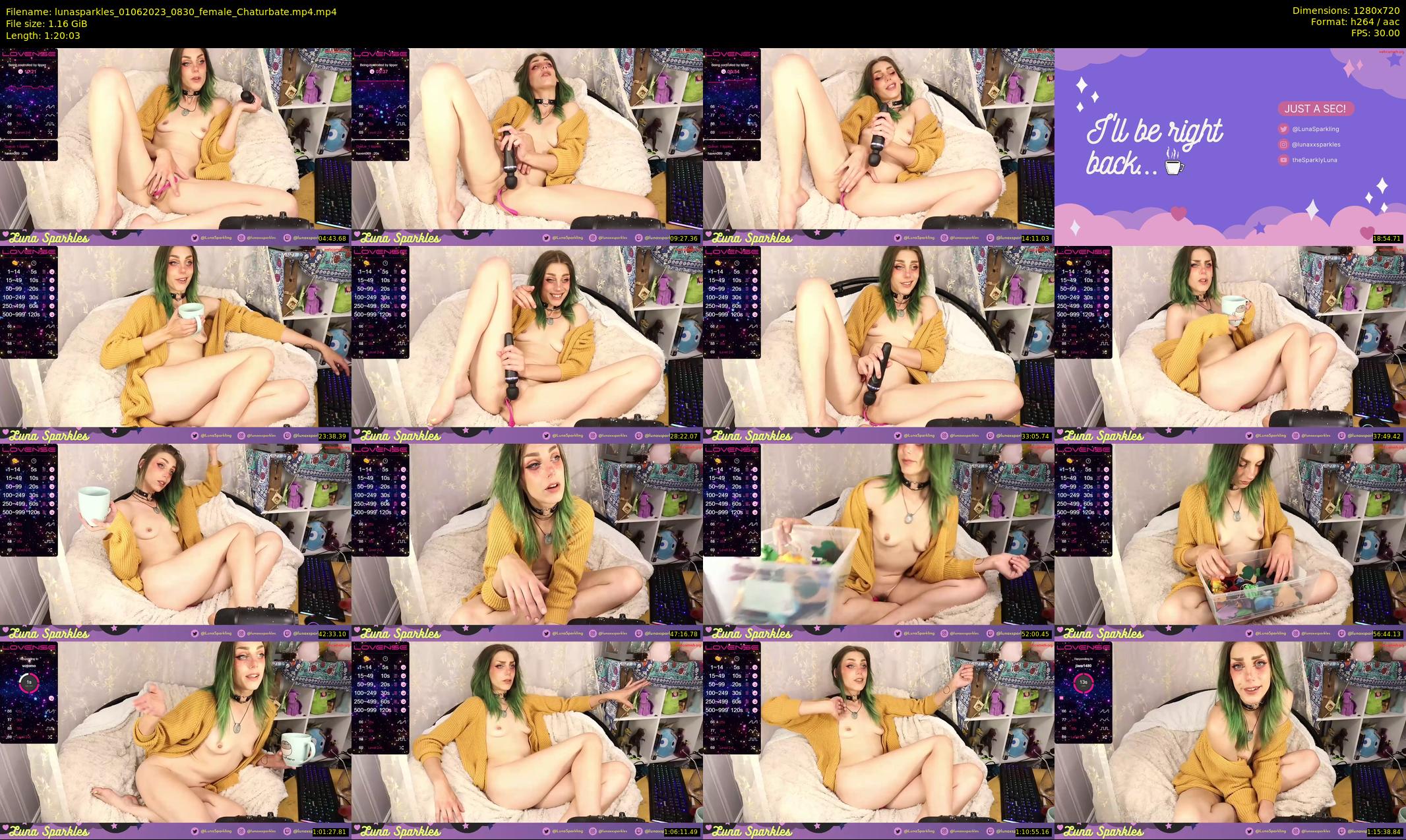 lunasparkles — 81 minute Chaturbate female cam show recording, 720p, Jun 1, 2023
