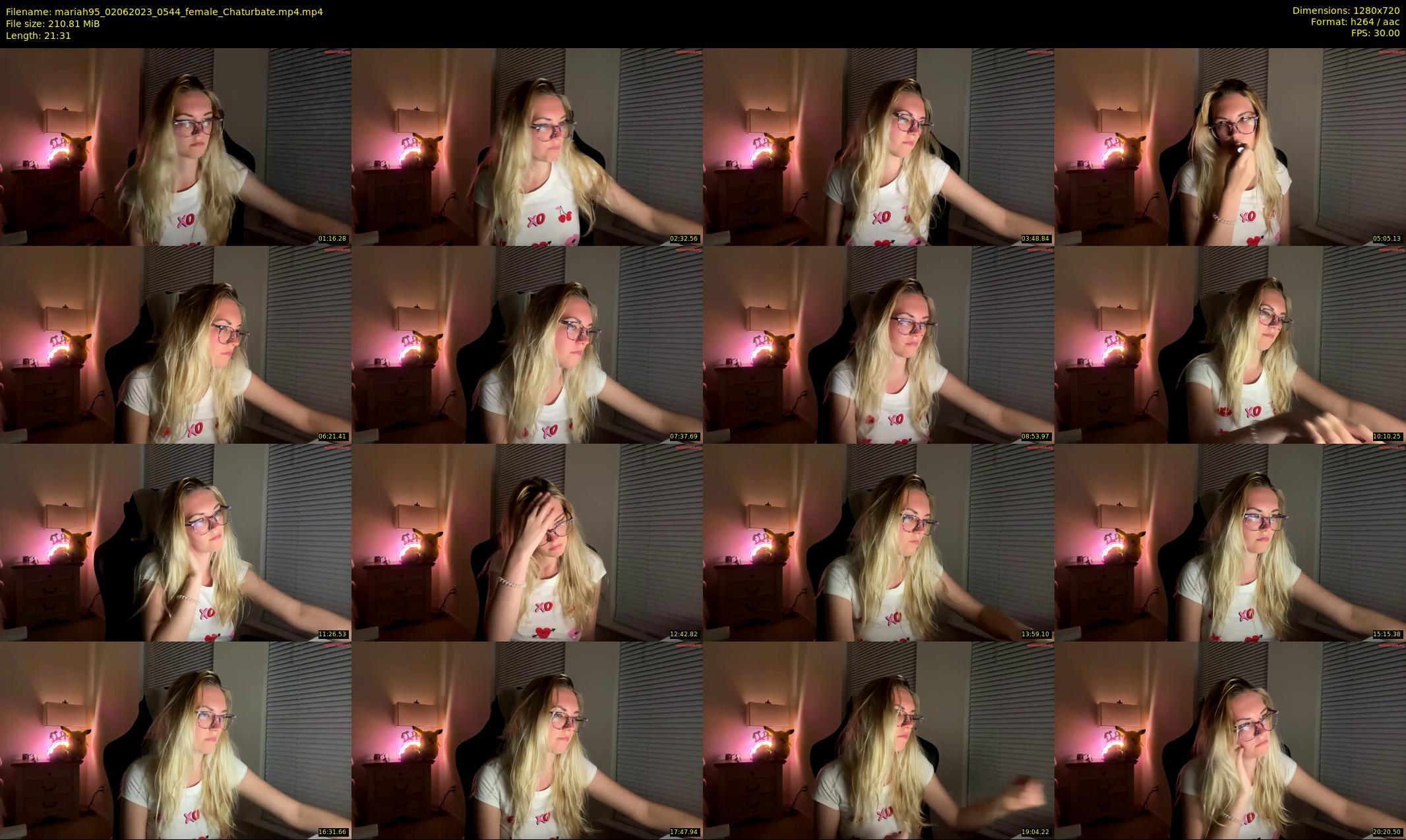 mariah95 — 22 minute Chaturbate female cam show recording, 720p, Jun 2, 2023
