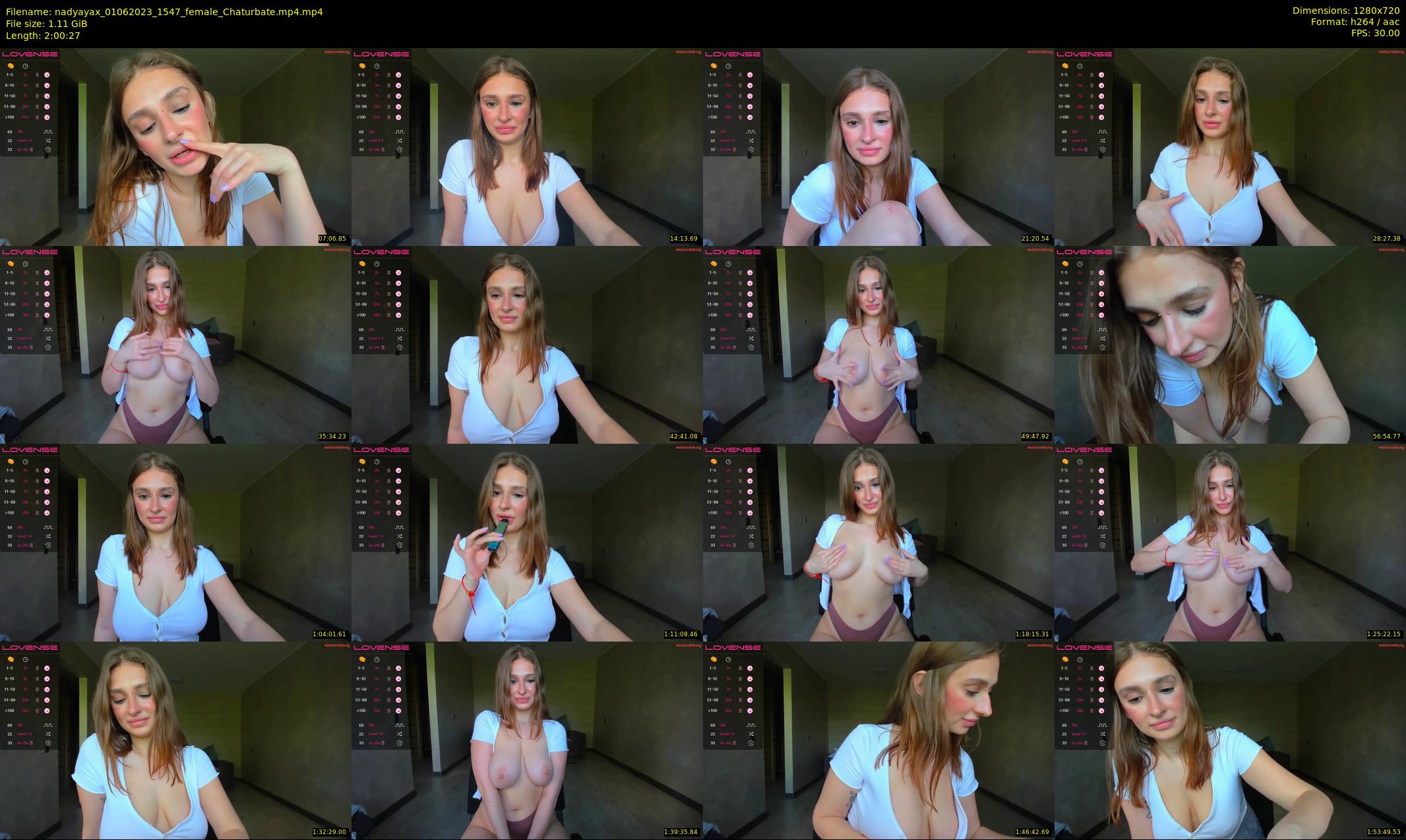 nadyayax — 121 minute Chaturbate female cam show recording, 720p, Jun 1, 2023