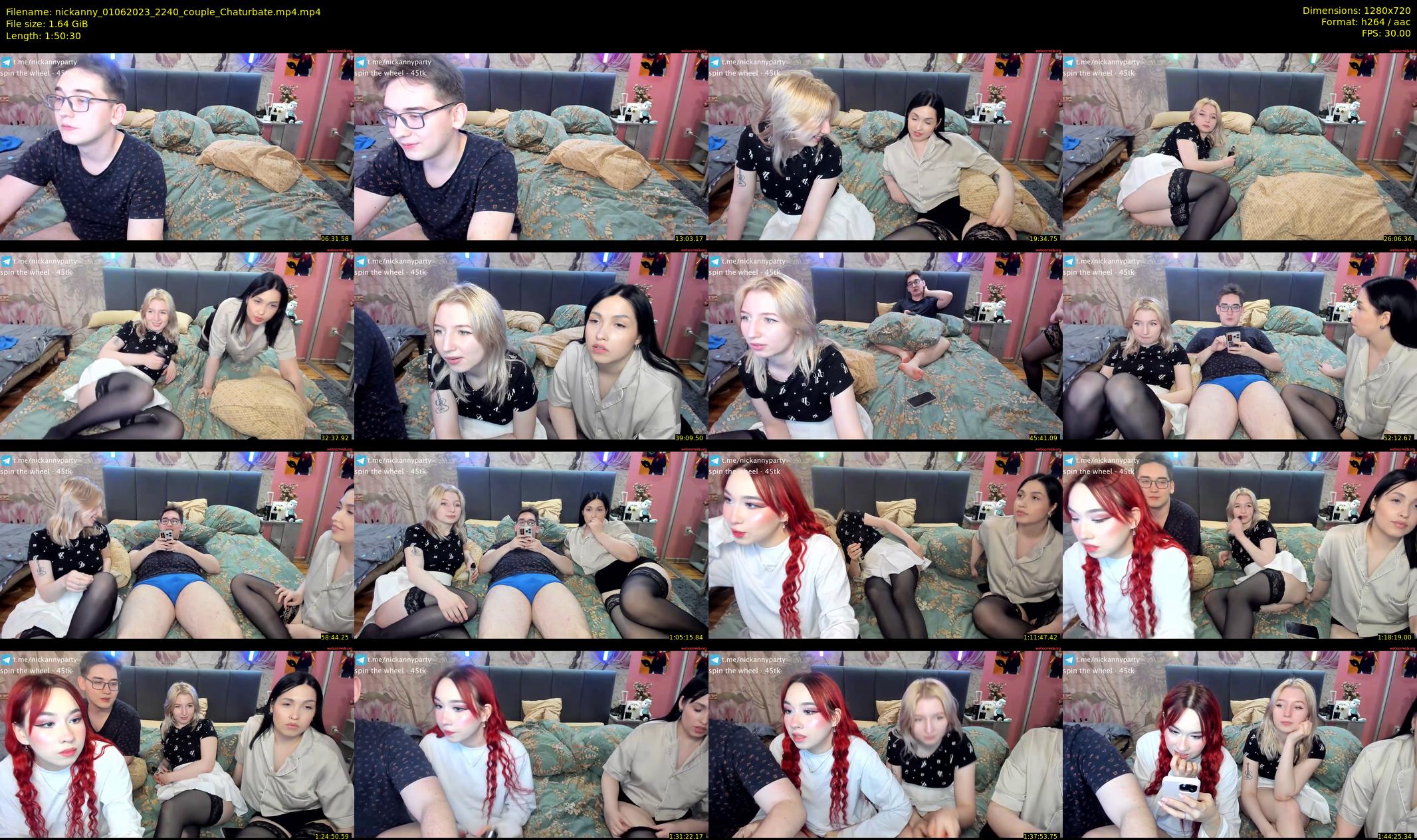 nickanny — 111 minute Chaturbate couple cam show recording, 720p, Jun 1, 2023