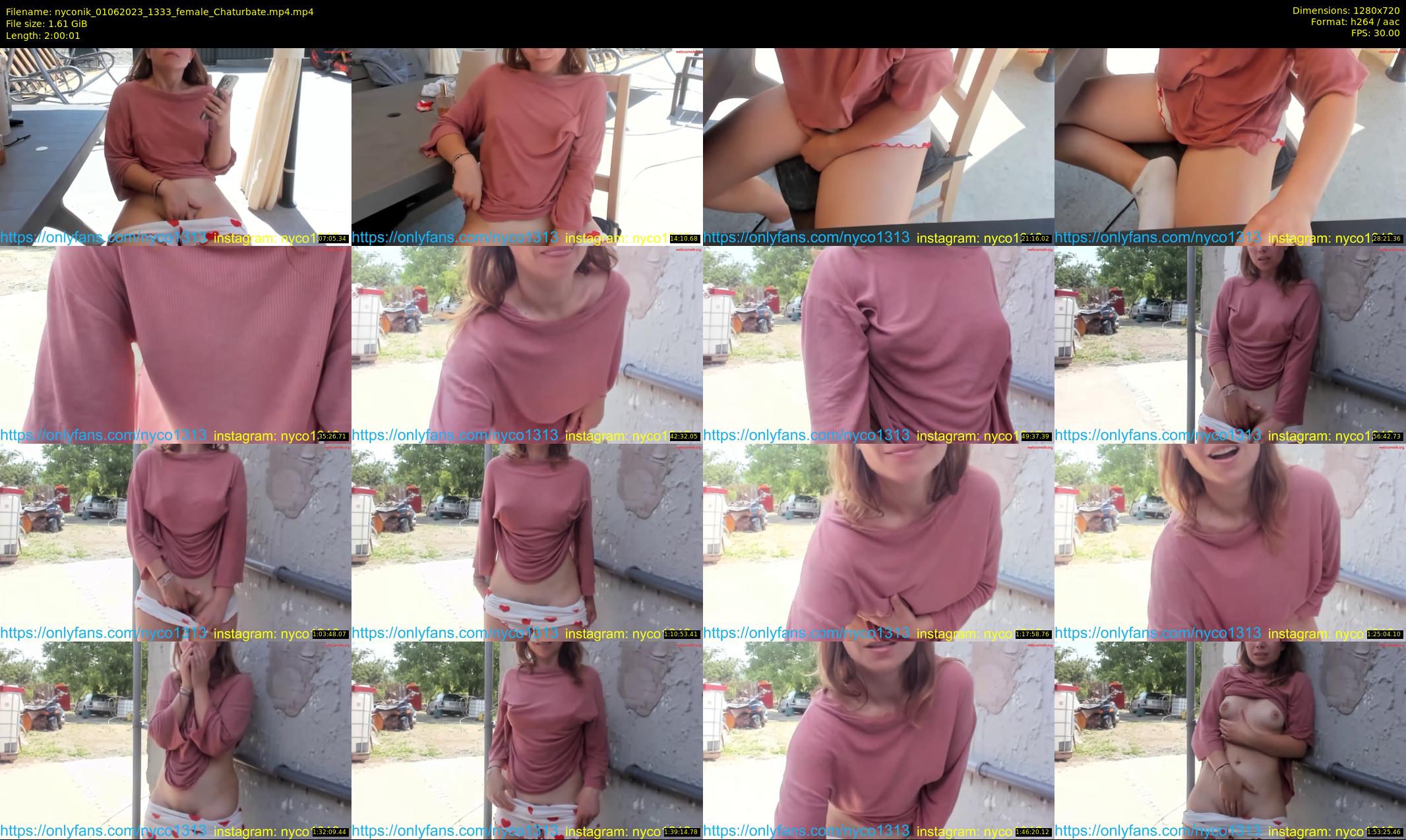 nyconik — 121 minute Chaturbate female cam show recording, 720p, Jun 1, 2023