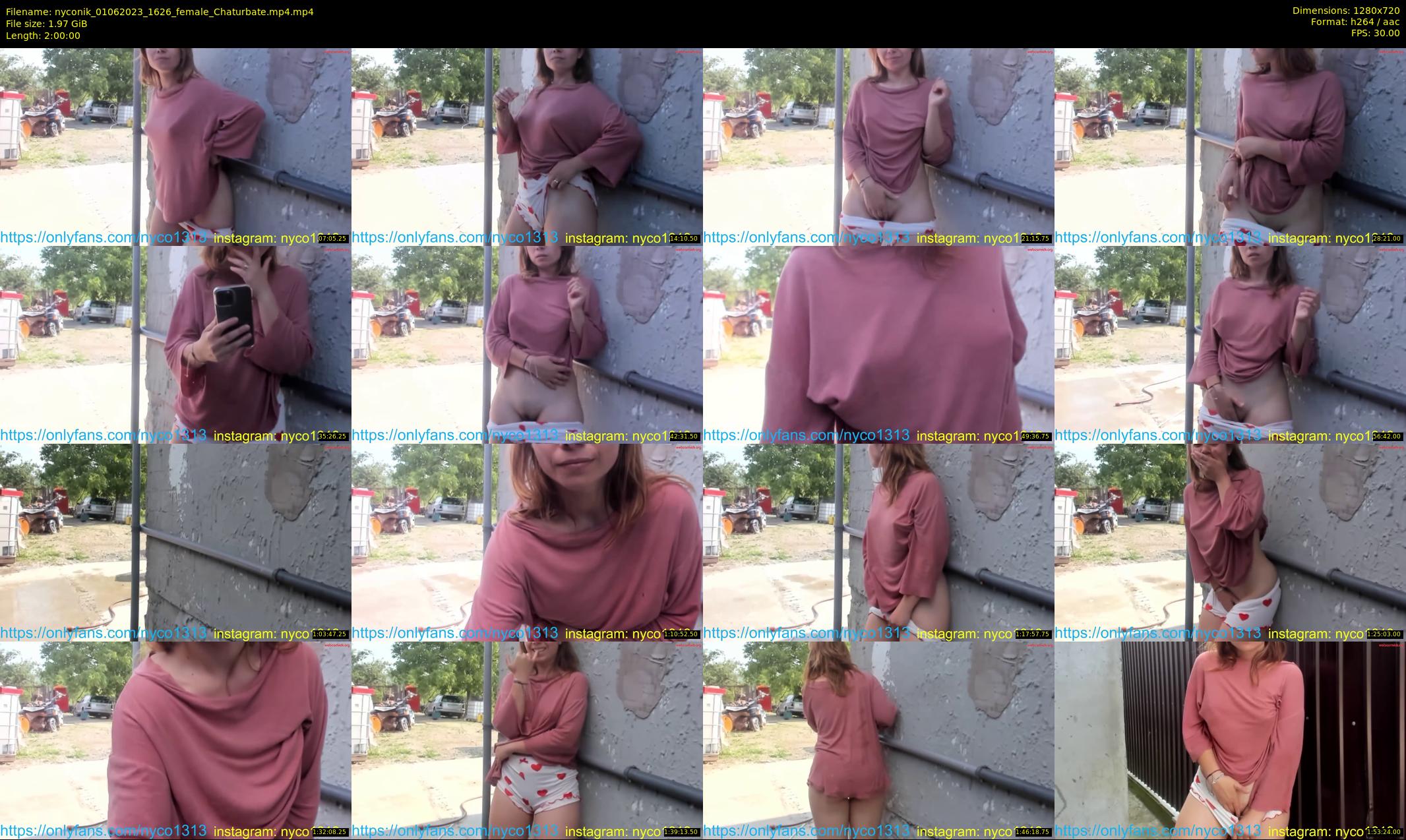 nyconik — 120 minute Chaturbate female cam show recording, 720p, Jun 1, 2023