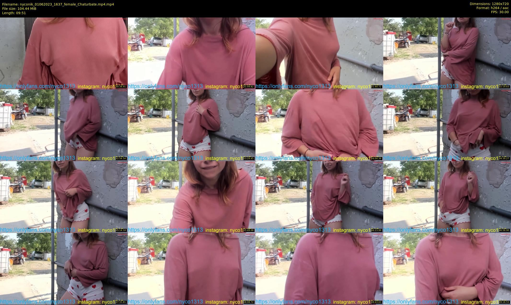 nyconik — 10 minute Chaturbate female cam show recording, 720p, Jun 1, 2023