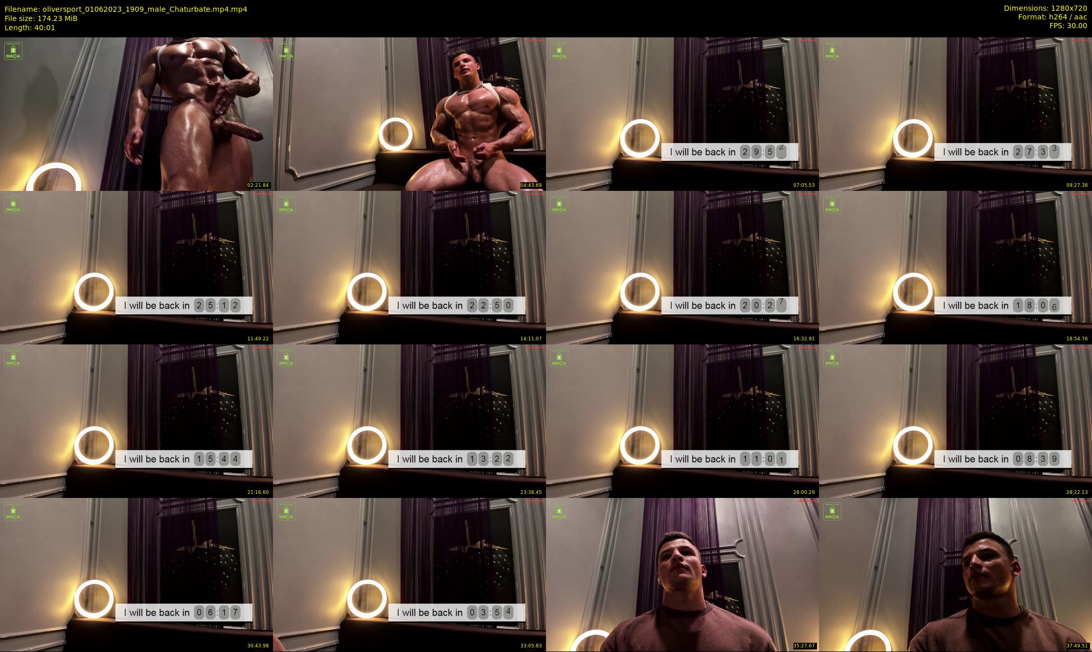oliversport — 41 minute Chaturbate male cam show recording, 720p, Jun 1, 2023