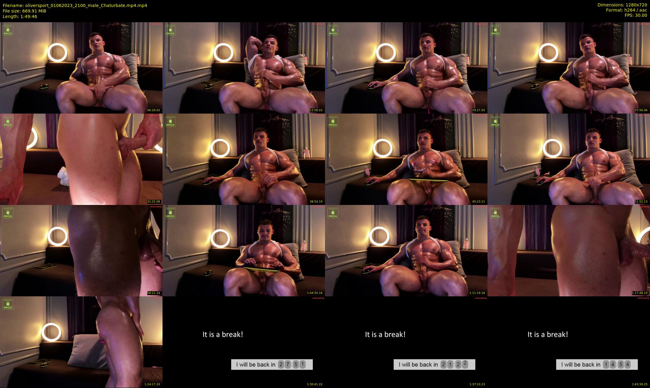 oliversport — 110 minute Chaturbate male cam show recording, 720p, Jun 1, 2023