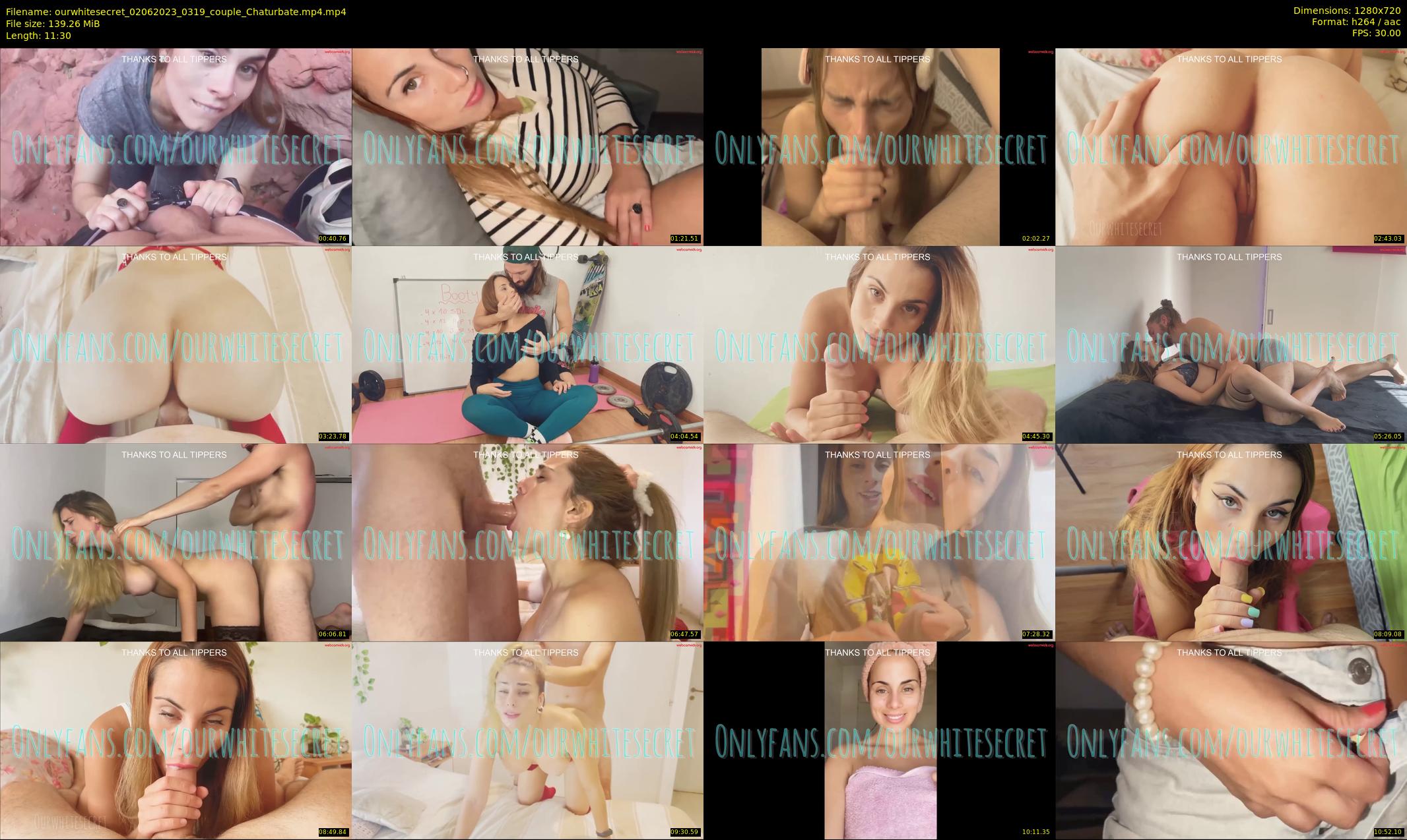 ourwhitesecret — 12 minute Chaturbate couple cam show recording, 720p, Jun 2, 2023