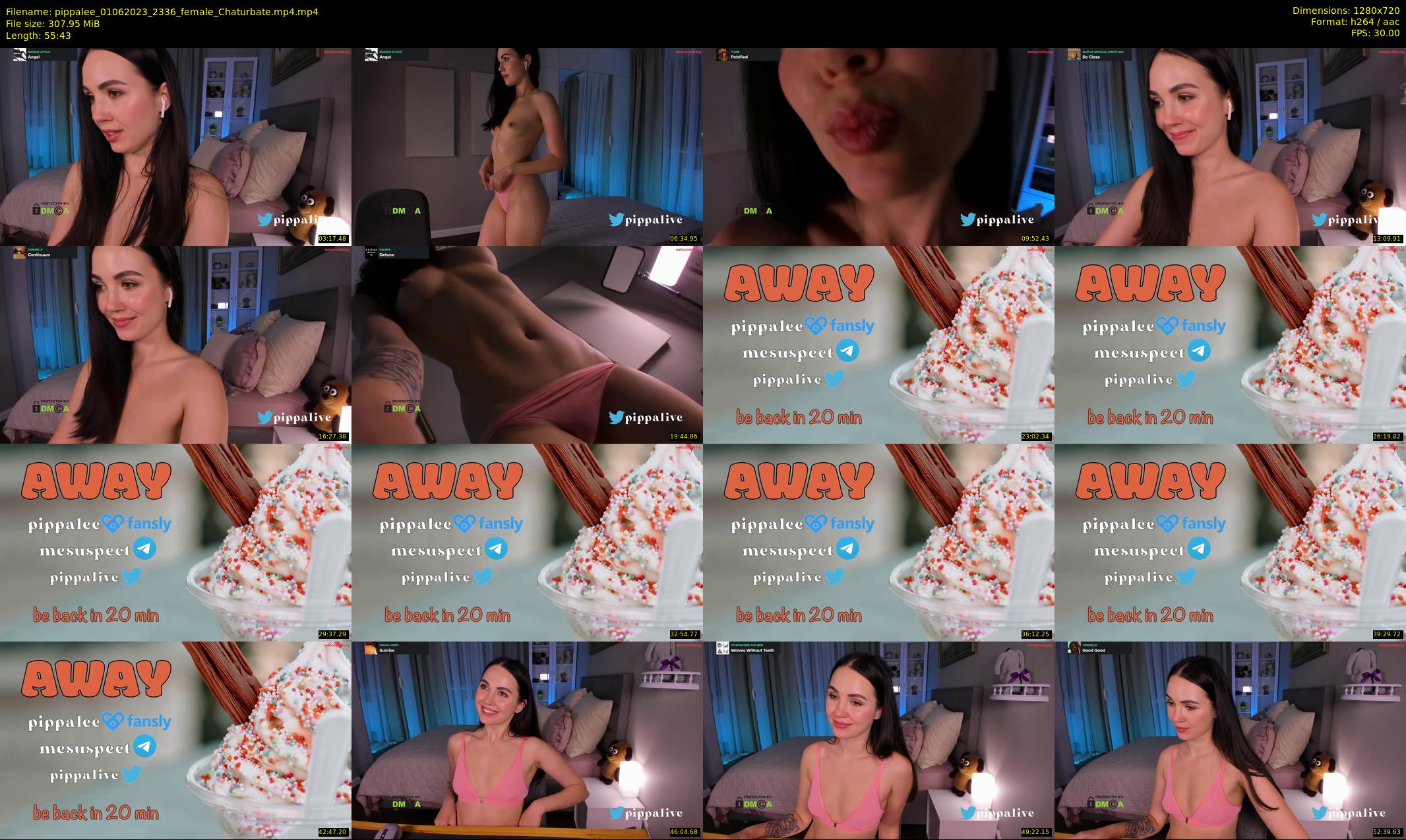 pippalee — 56 minute Chaturbate female cam show recording, 720p, Jun 1, 2023