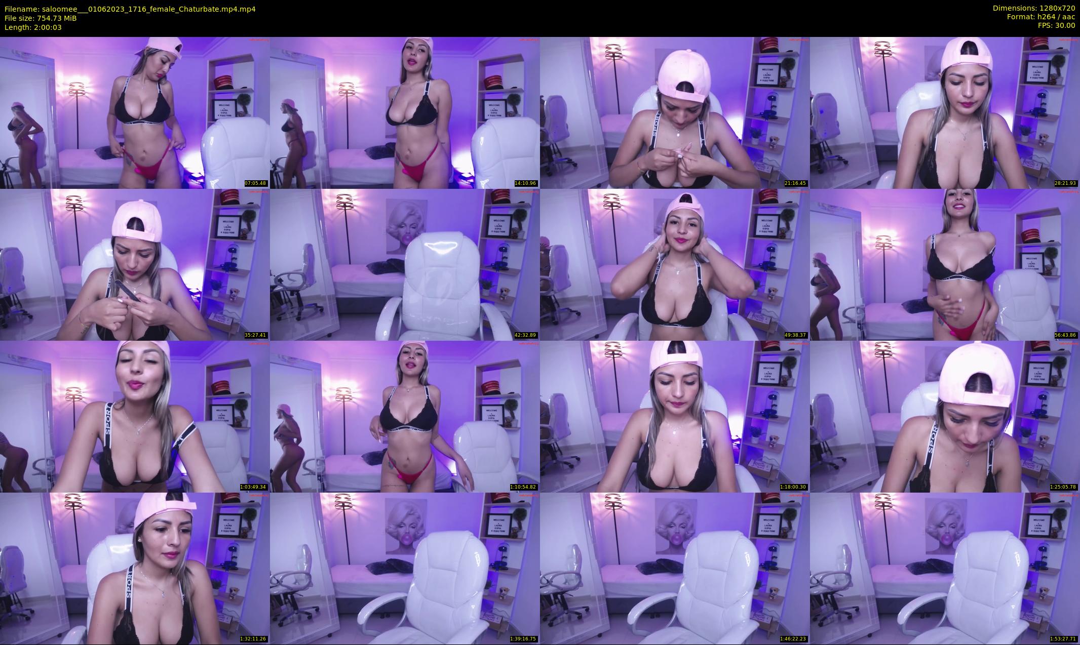 saloomee__ — 121 minute Chaturbate female cam show recording, 720p, Jun 1, 2023
