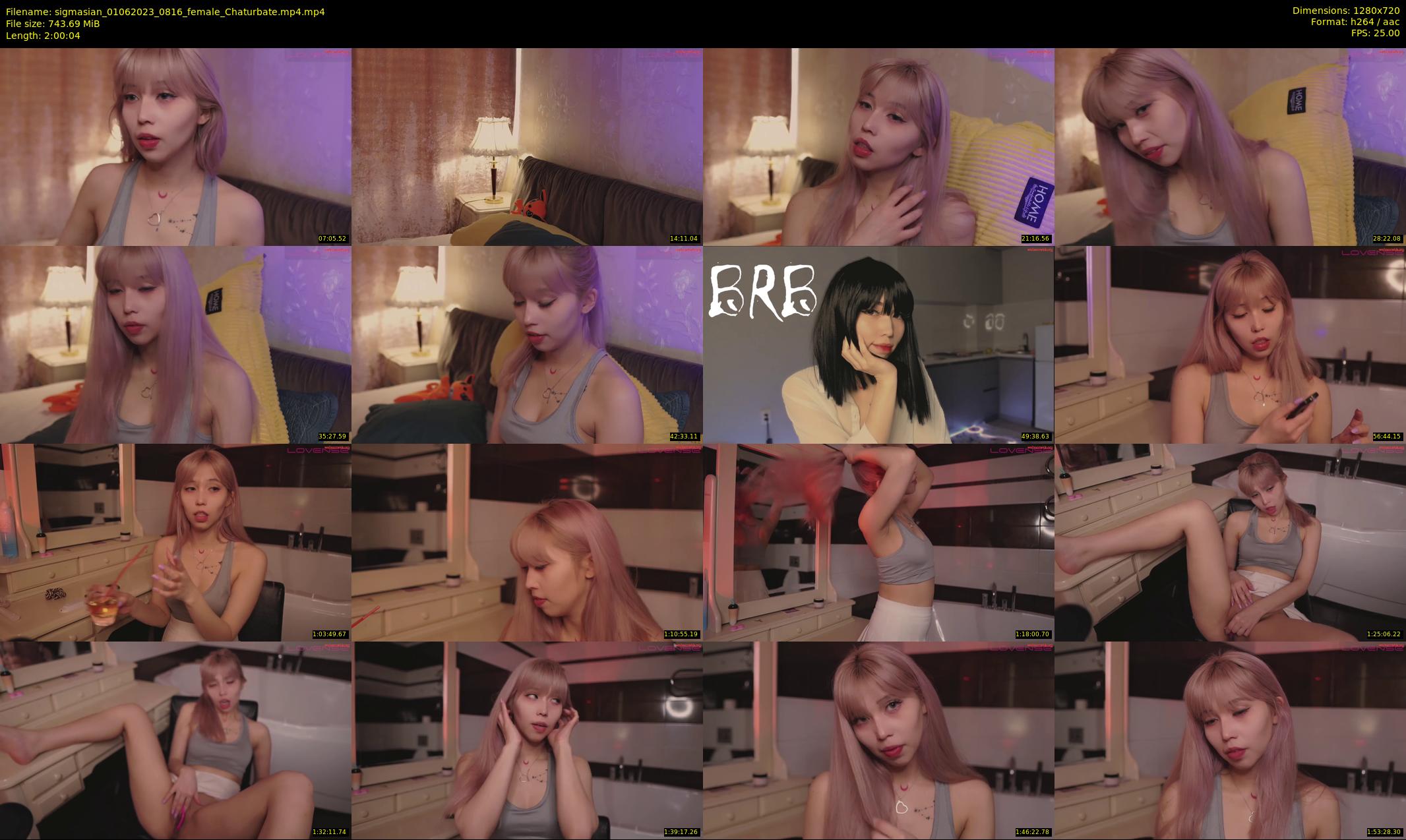 sigmasian — 121 minute Chaturbate female cam show recording, 720p, Jun 1, 2023
